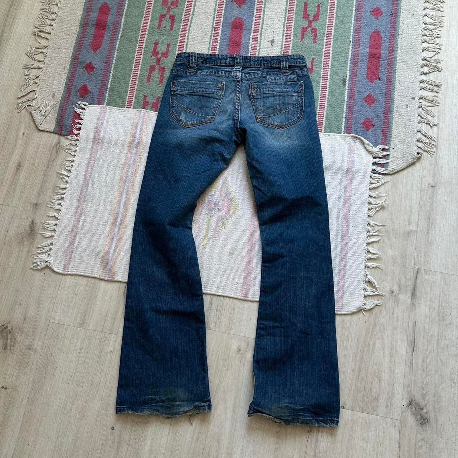 Aeropostale × Vintage Vintage Y2K 00s Aeropostale Bootcut Flare Denim Jeans Pants Size 32" / US 10 / IT 46 - 6 Thumbnail