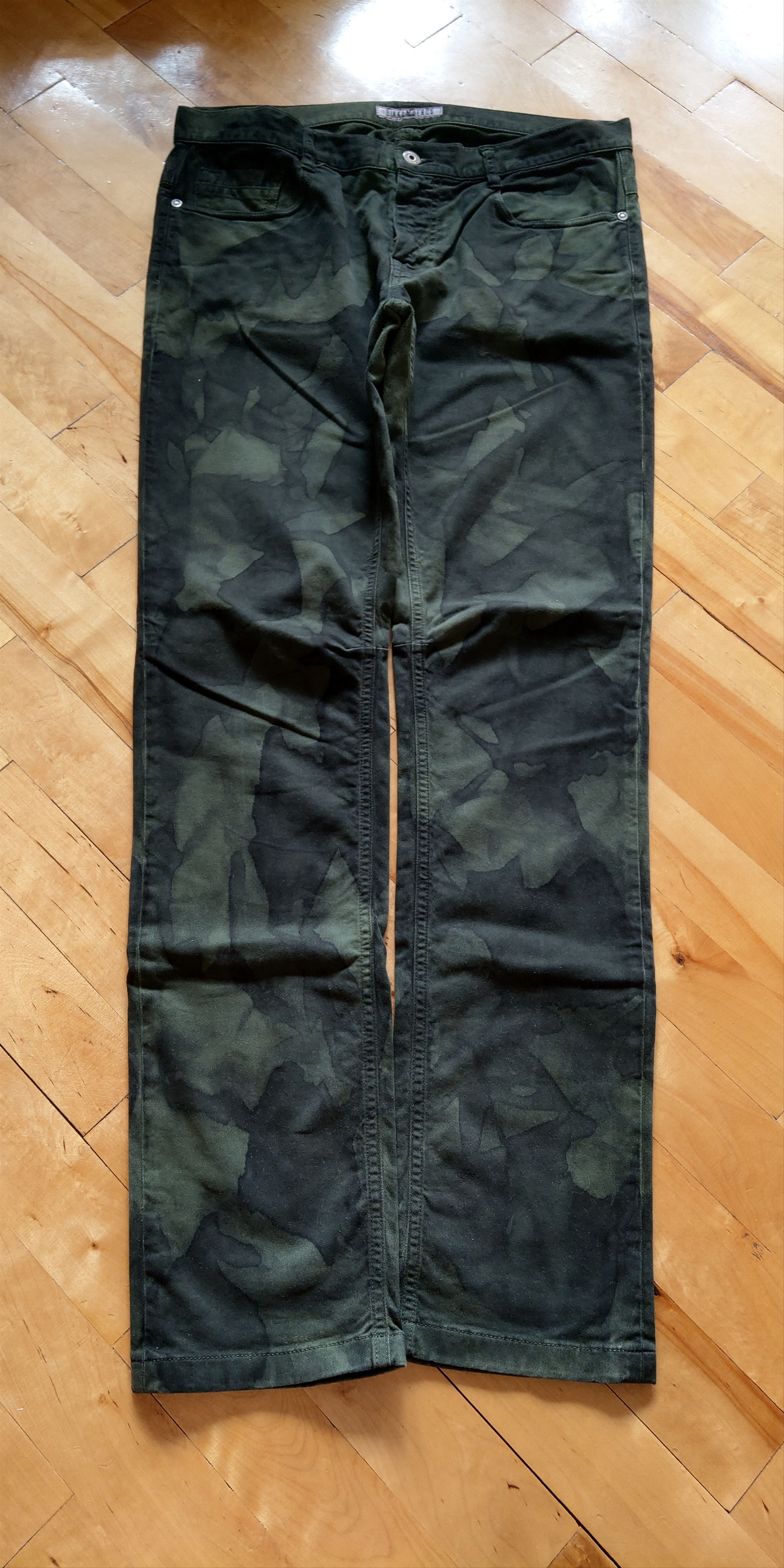 Dirk Bikkembergs Brush Painted Camo Pants BIKKEMBERGS Rare Trousers Fitted Size US 33 - 12 Thumbnail
