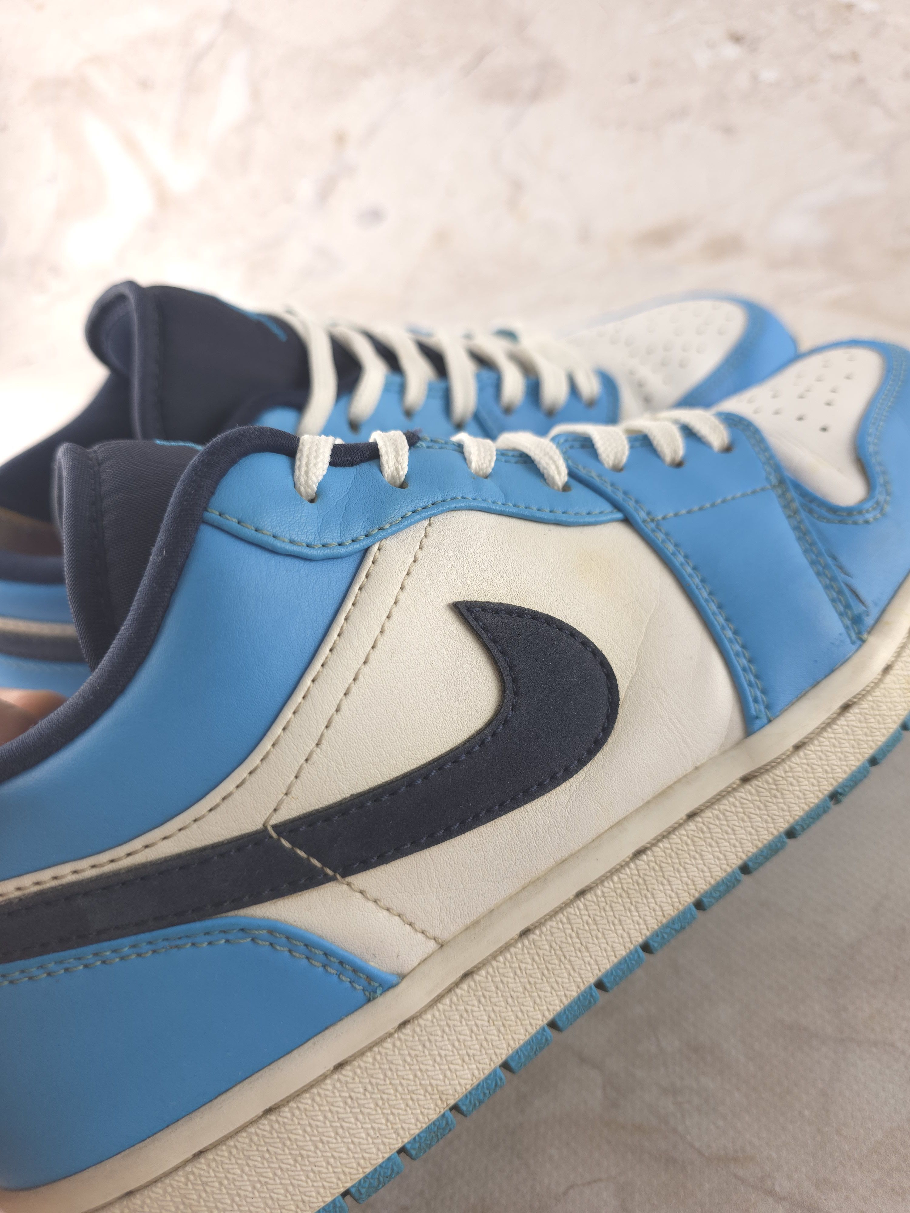 Jordan Brand Jordan 1 low UNC basketball shoes Size US 10 / EU 43 - 8 Thumbnail