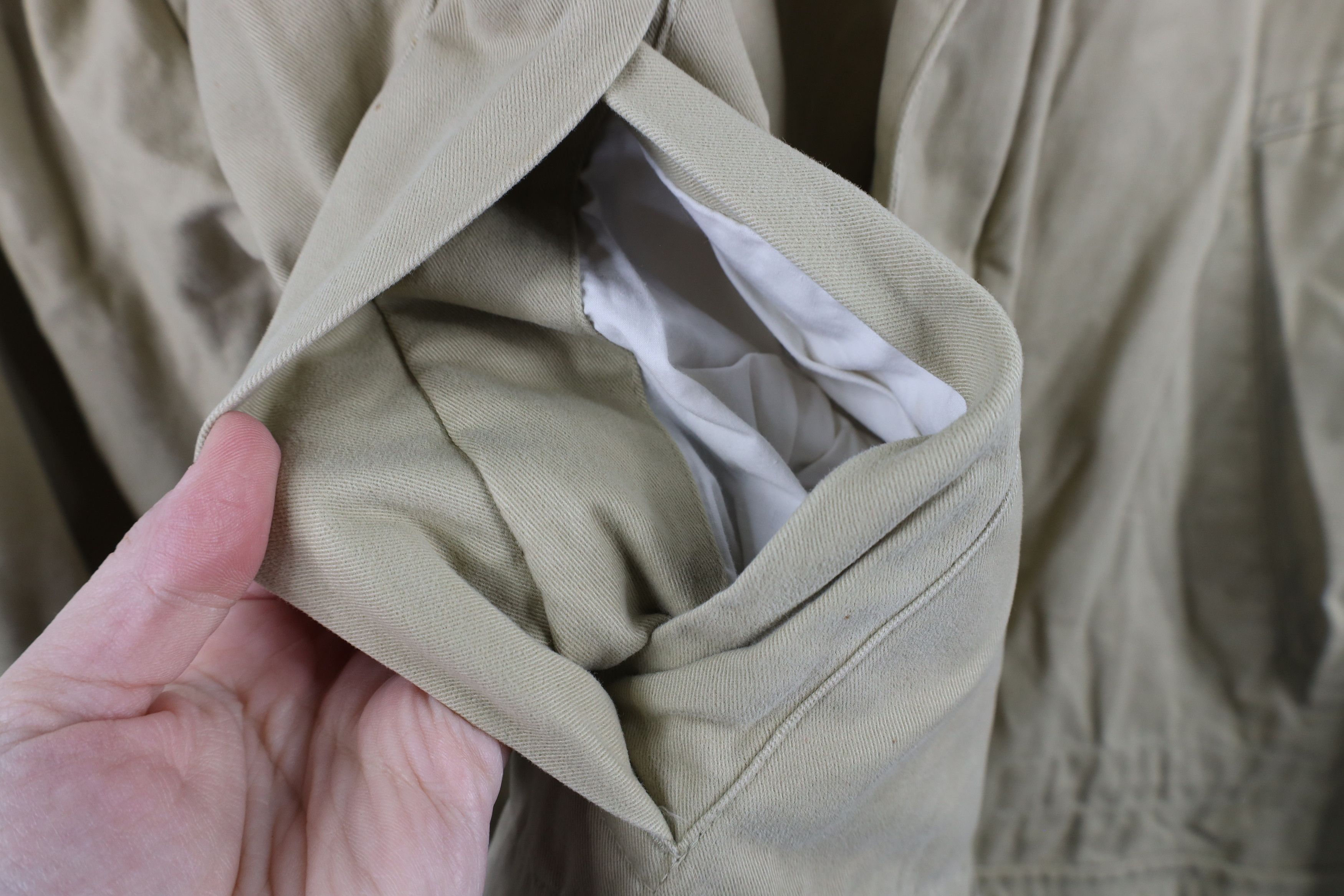 Nautica × Vintage Vintage 90s Nautica Leather Collar Chore Barn Jacket Beige Size US L / EU 52-54 / 3 - 5 Thumbnail