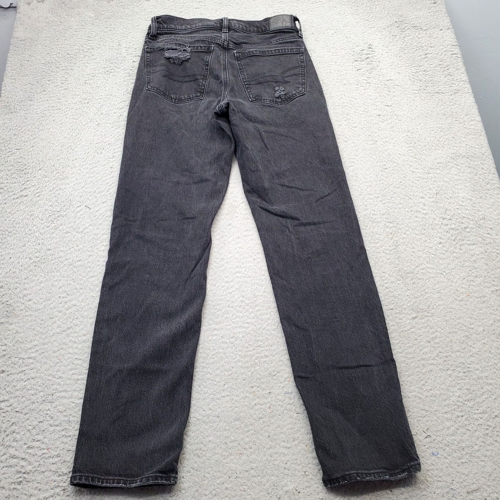 American Eagle Outfitters American Eagle Outfitters Skinny Jeans Women 4 Black Slim Fit 5-Pocket Distressed Denim Pair Size 27" / US 4 / IT 40 - 2 Thumbnail