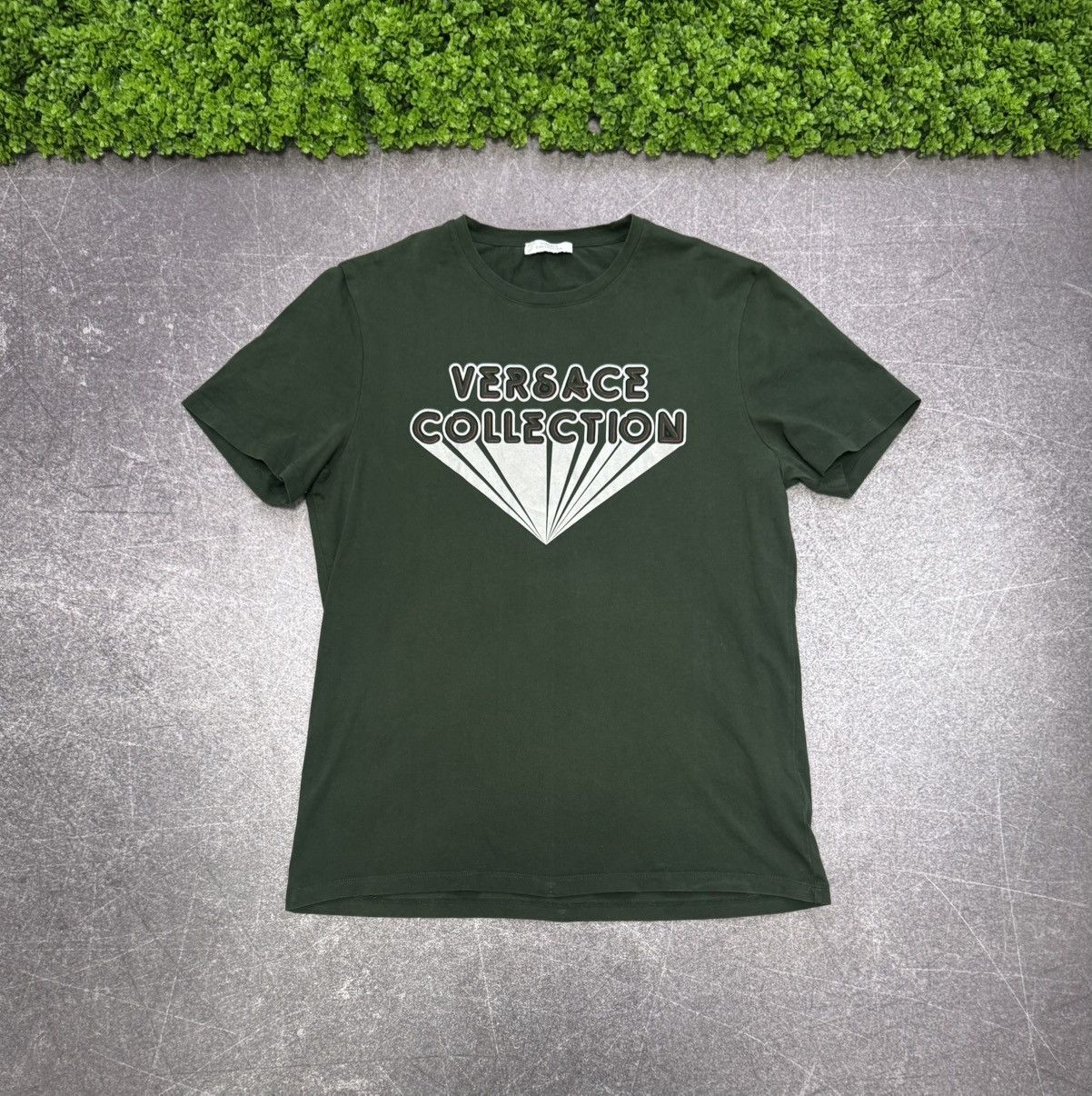 Versace Versace Collection Green T Shirt Designer Size US L / EU 52-54 / 3 - 1 Thumbnail