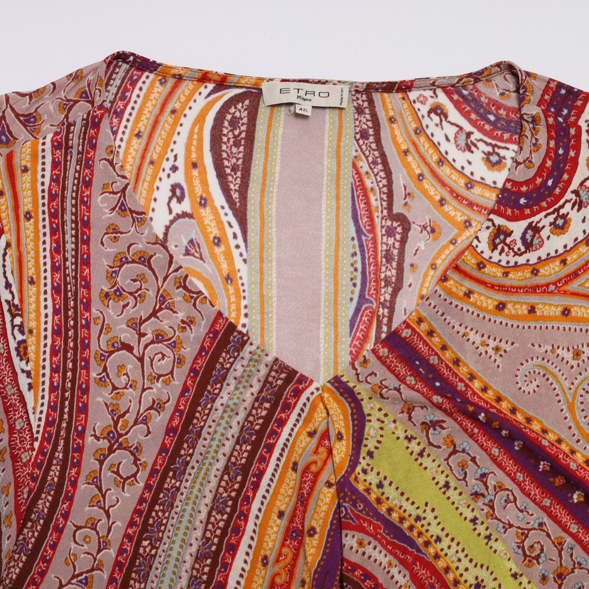Etro Etro Milano Printed Multicolor Viscose Blouse Top Size L / US 10 / IT 46 - 8 Thumbnail