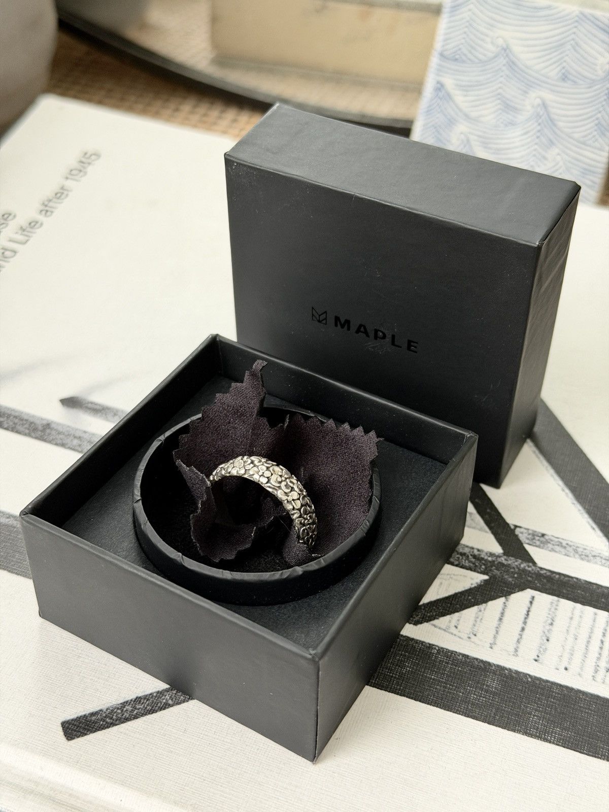 Other MAPLE Floral Band Ring (Silver 925) Size ONE SIZE - 3 Thumbnail