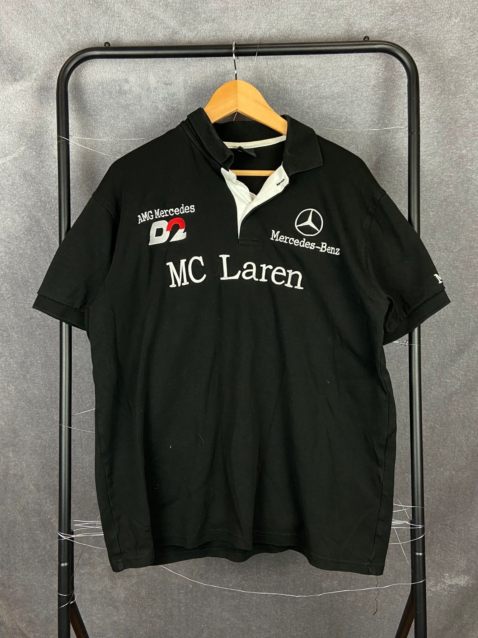 Mercedes-Benz Mercedes AMG Racing Polo McLaren Vintage Embroidered Logo Size US XXL / EU 58 / 5 - 1 Thumbnail