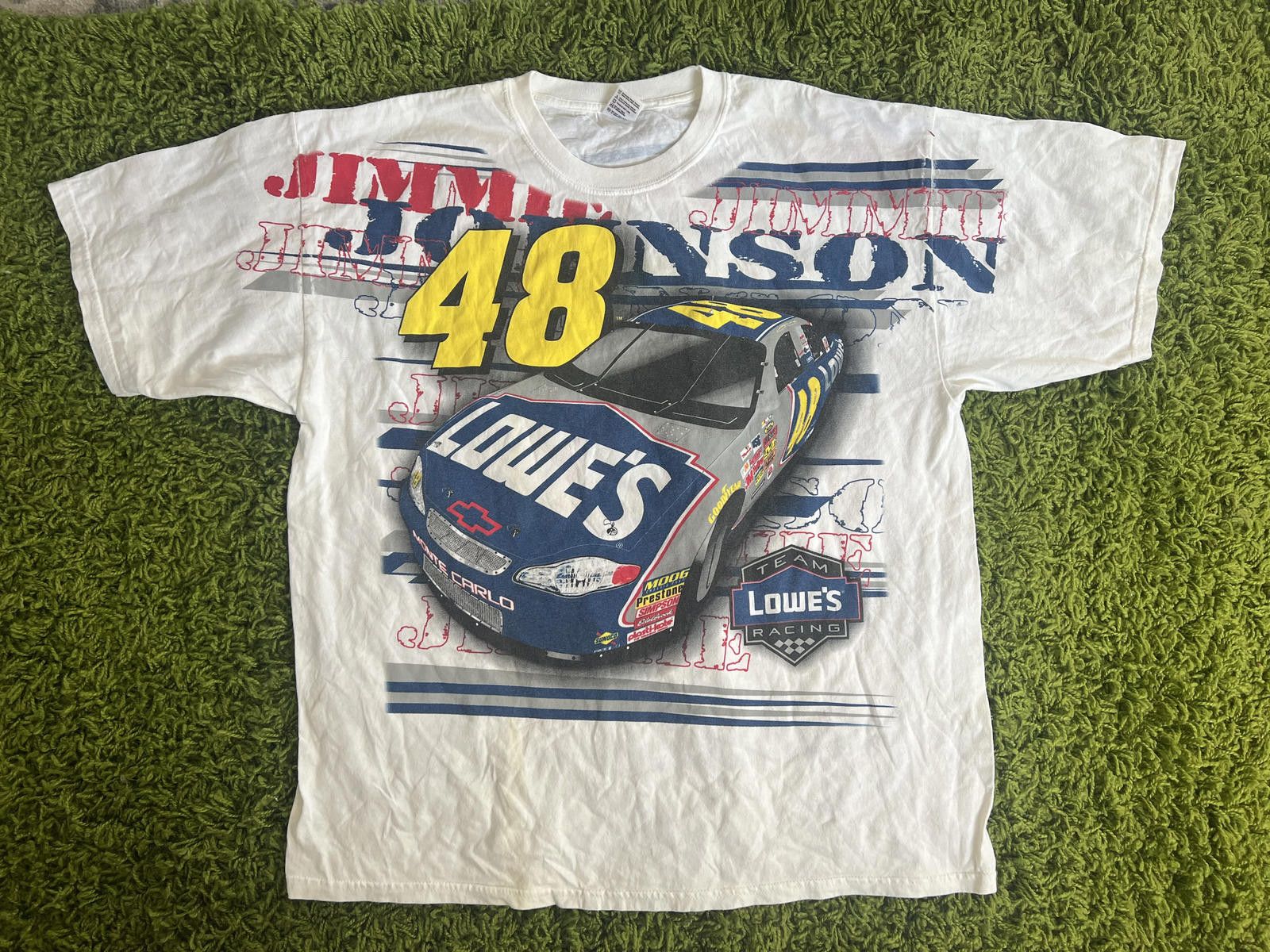 Designer Vintage AOP Jimmie Johnson 48 NASCAR T-shirt - 2004 Size US XXL / EU 58 / 5 - 1 Thumbnail