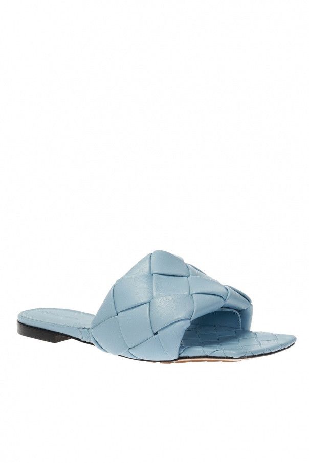 Bottega Veneta o1n1vont0924 Lido Flats in Light Blue Size US 9.5 / IT 39.5 - 4 Thumbnail