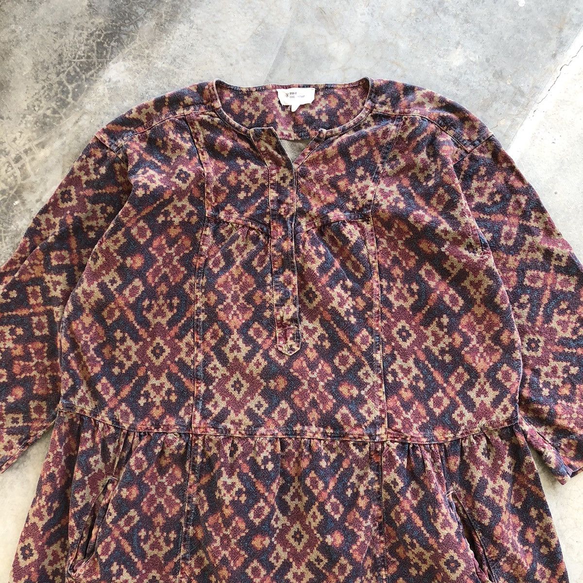 Isabel Marant × Isabel Marant Etoile Etoile ISABEL MARANT Rare Batik Navajo Printed Blouse Size XXS / US 00 / IT 34 - 3 Thumbnail