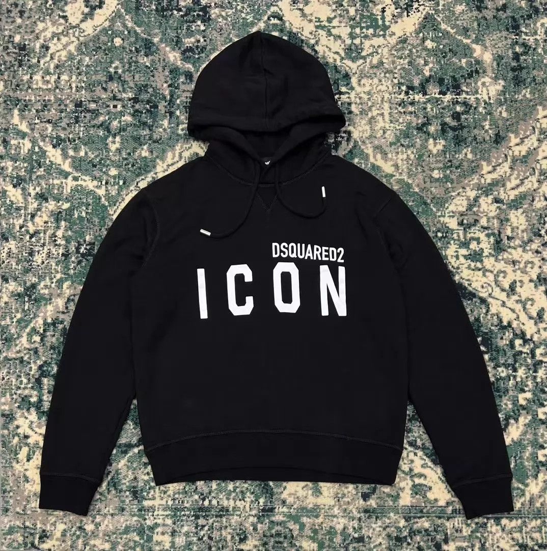Dsquared2 Dsquared2 FW22 ICON Black Oversized Hoodie Size US S / EU 44-46 / 1 - 1 Thumbnail