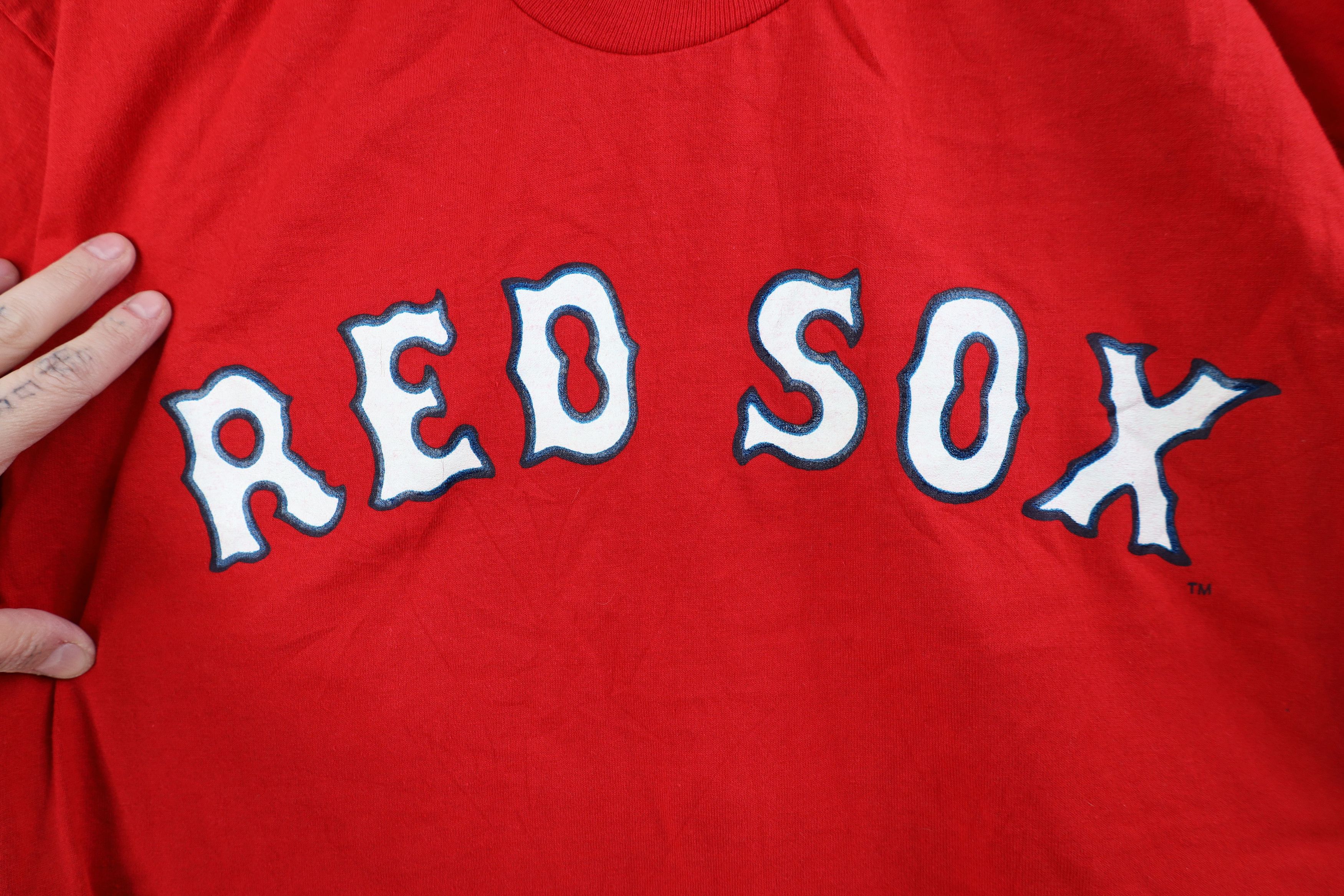 Vintage Vintage 70s 80s Rawlings Red Sox Baseball T-Shirt Red USA Size US XL / EU 56 / 4 - 4 Thumbnail