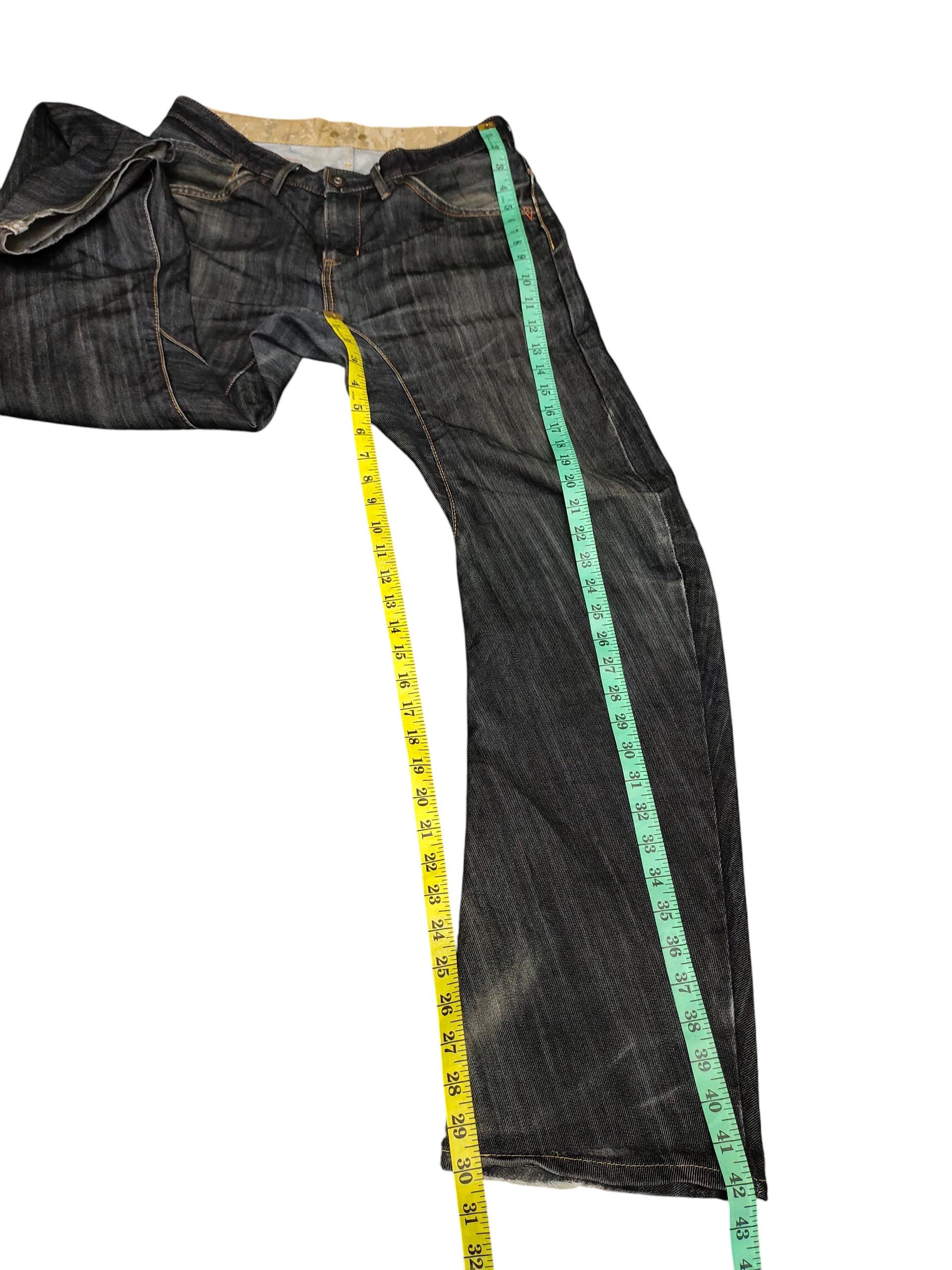 If Six Was Nine Vintage Edwin Function Distressed Denim Jeans Size US 31 - 17 Thumbnail