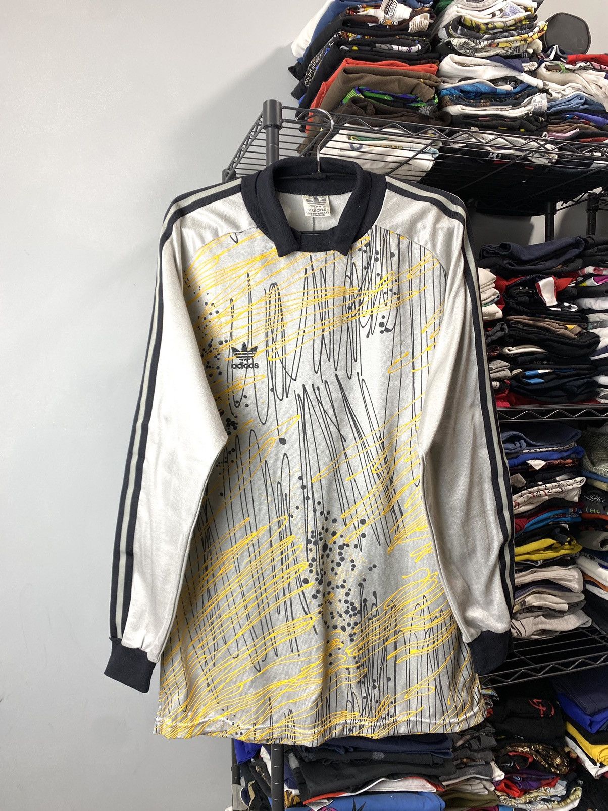 Adidas Rare! Vintage 80’s Adidas Soccer Jersey Longsleeve Size US L / EU 52-54 / 3 - 1 Thumbnail