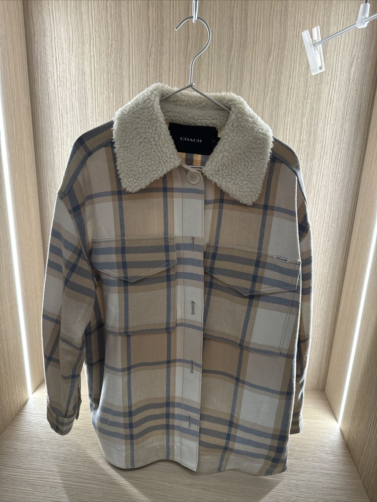 Coach Pink and white Coach coat Size S / US 4 / IT 40 - 1 Thumbnail