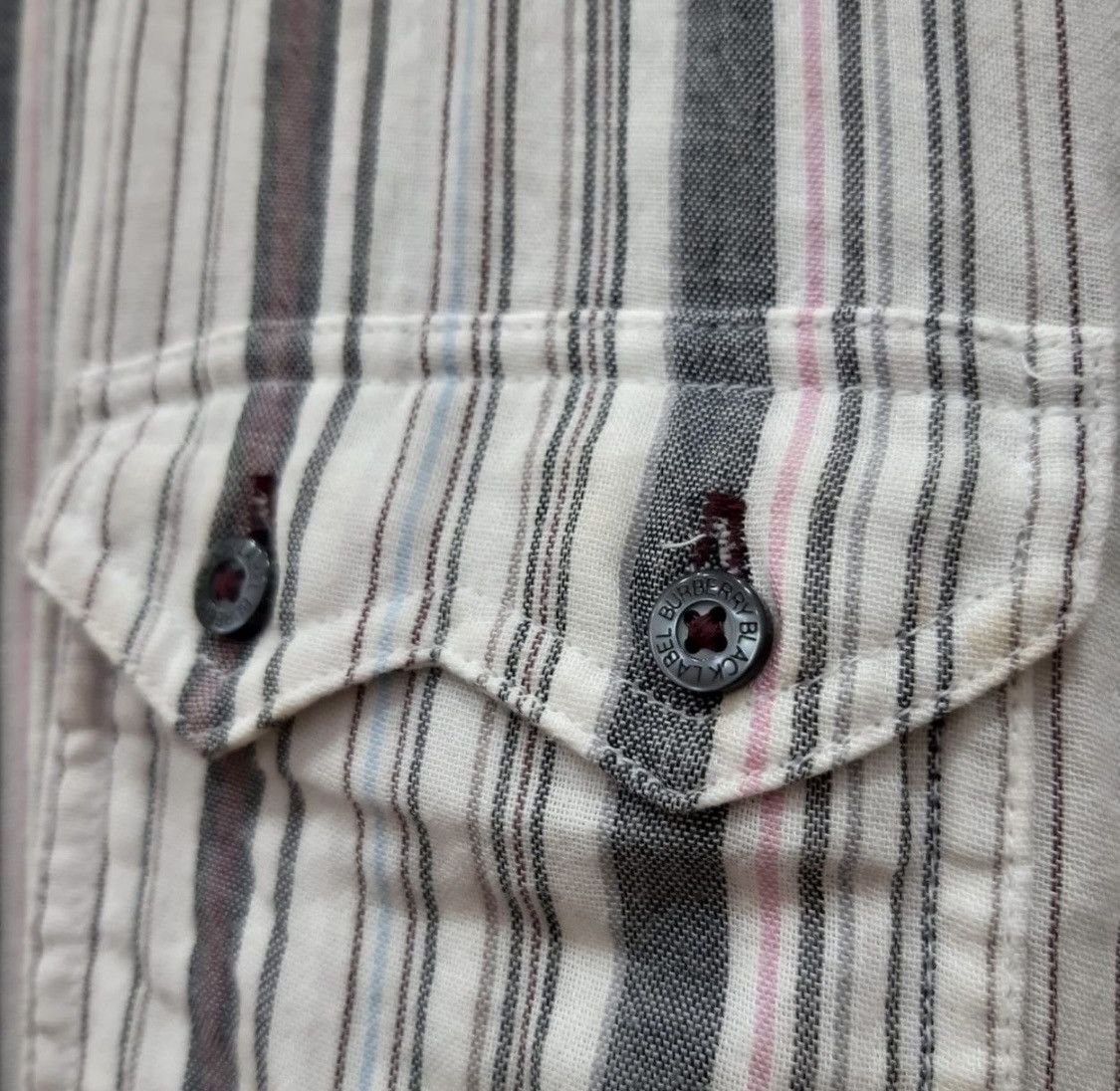 Burberry × Designer Vtg Burberry button up shirt Size US L / EU 52-54 / 3 - 5 Thumbnail