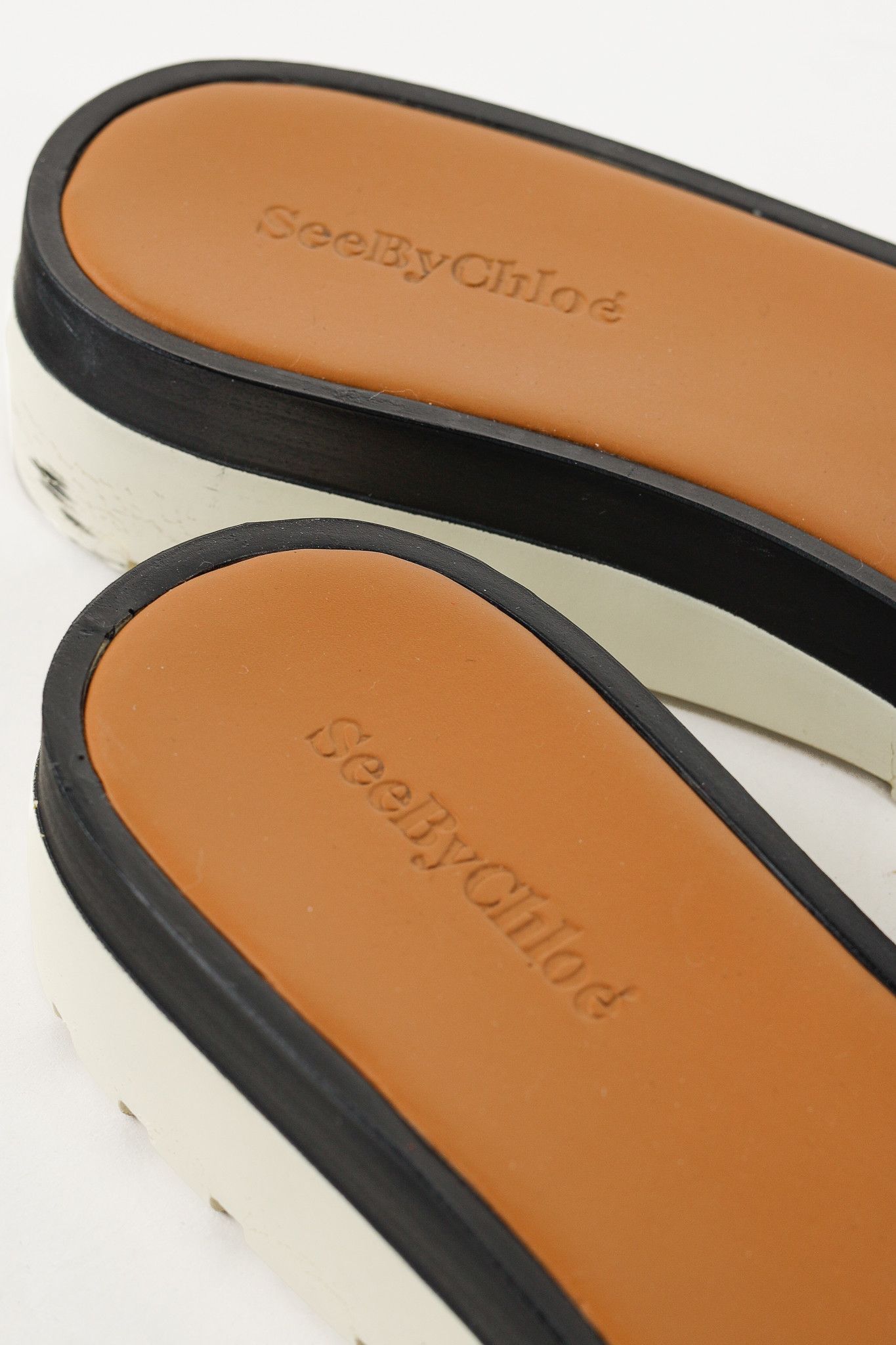 See by Chloe See by Chloe Robin Black Platform Slide Sandals Size US 8.5 / IT 38.5 - 10 Thumbnail