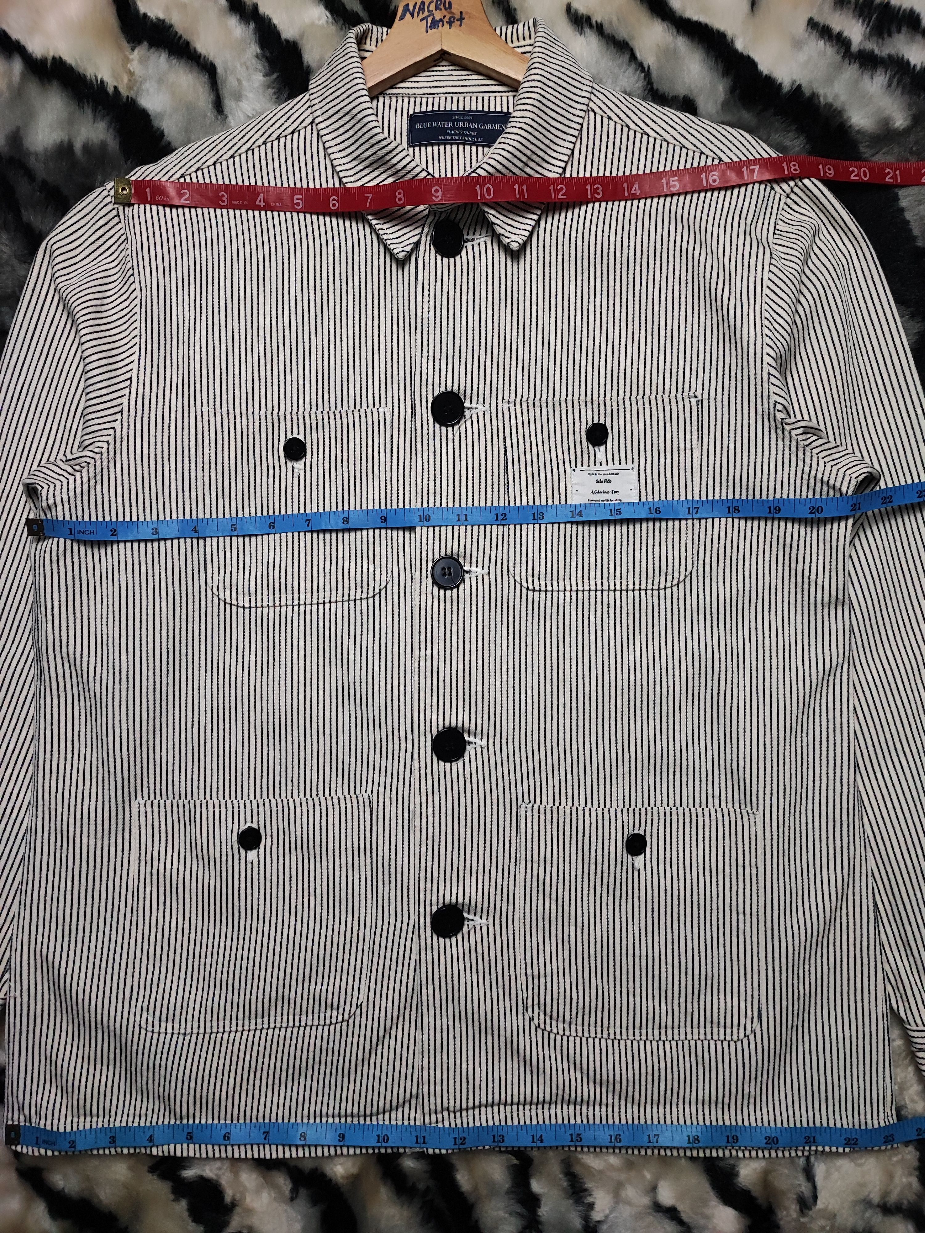Blue Blue Japan Herringbone Wabash Baggy Denim Jacket Hickory Style Size US L / EU 52-54 / 3 - 16 Thumbnail