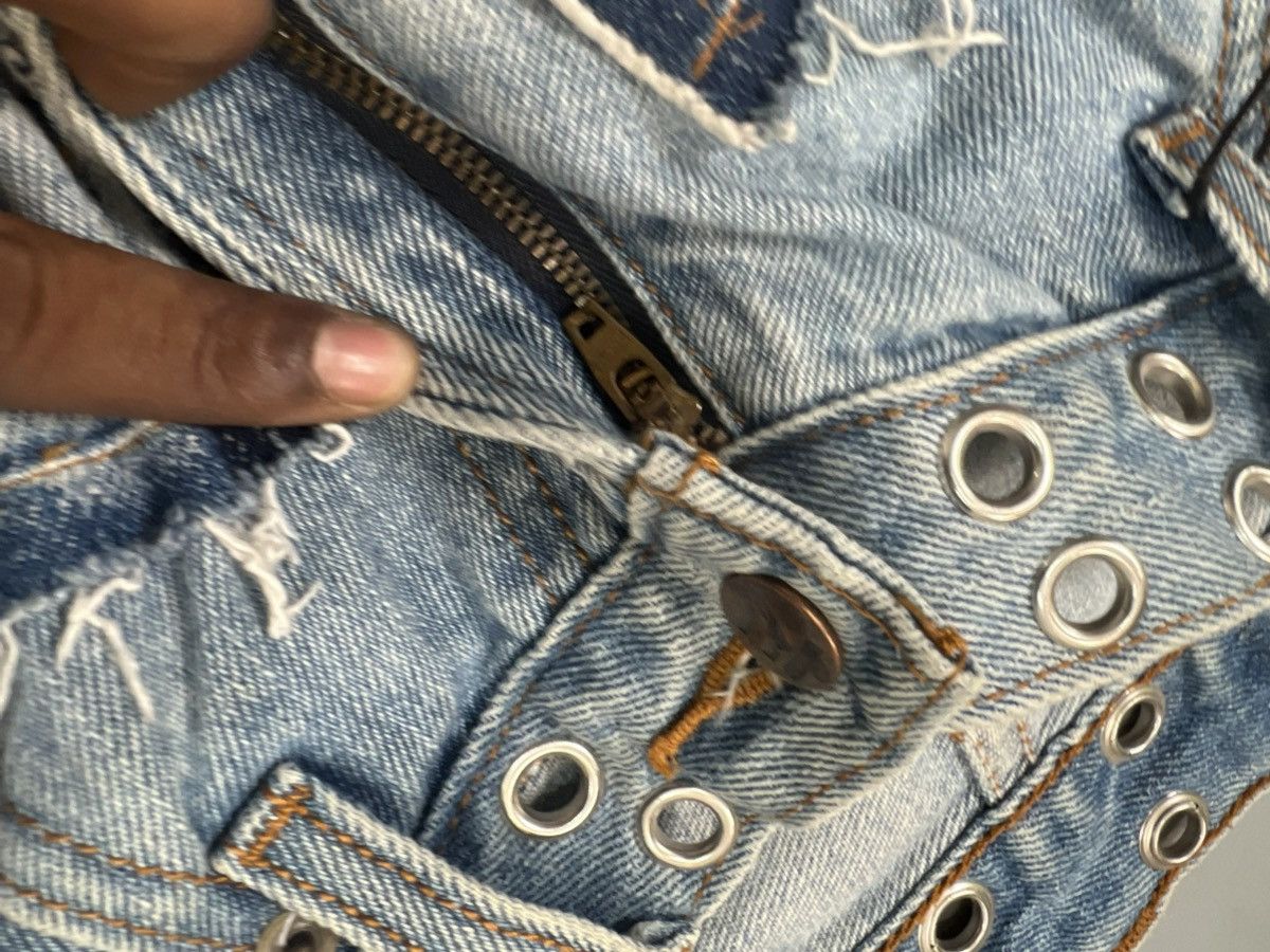 Vintage Vintage 1OF1 upcycled heavy studs baggy denim Size US 30 / EU 46 - 4 Thumbnail