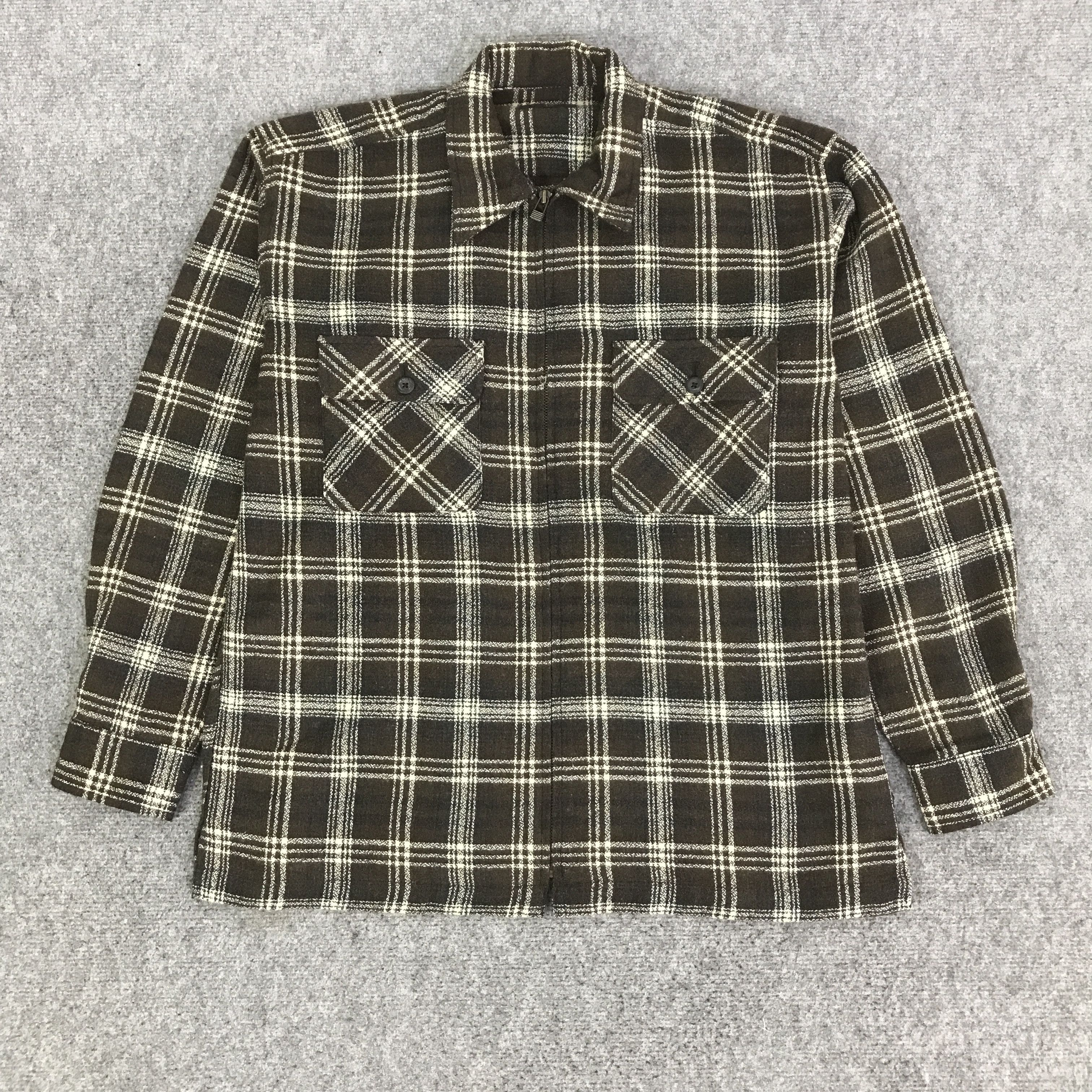 Uniqlo VINTAGE UNIQLO TARTAN ZIP JACKET K116B4 Size US L / EU 52-54 / 3 - 1 Thumbnail