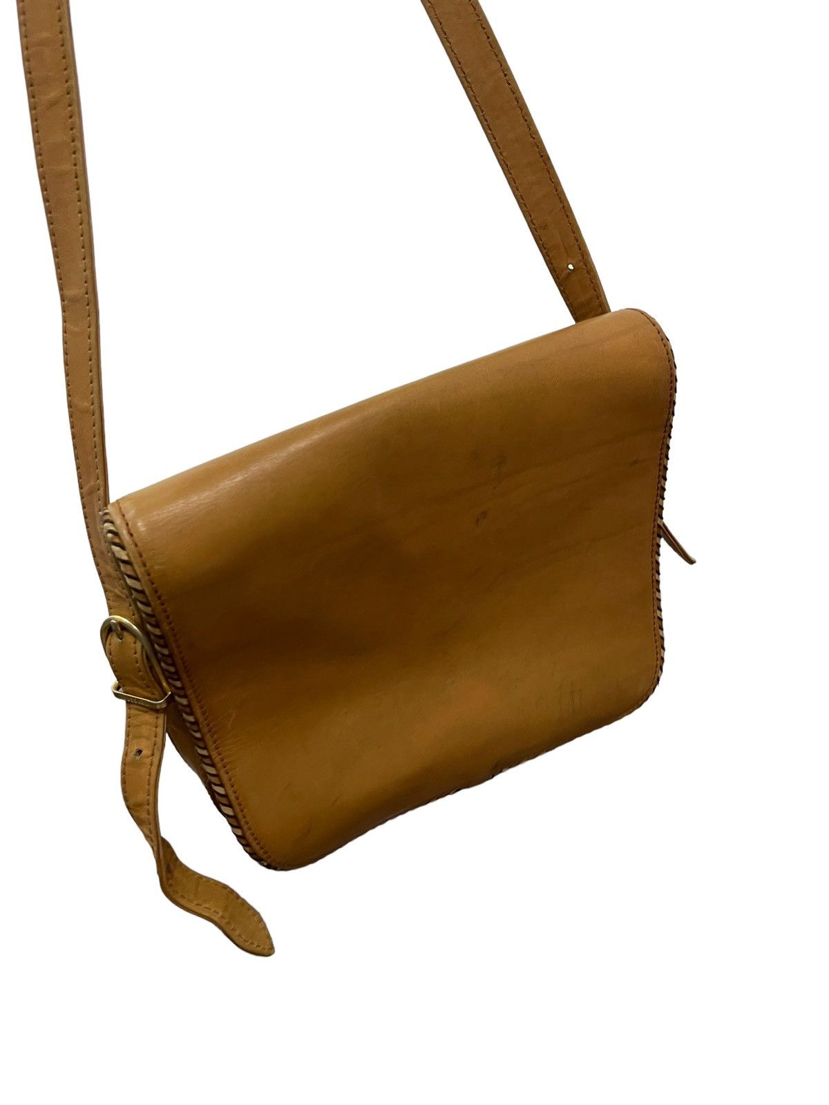 Japanese Brand Cross Body Vtg Trussardi Italy Full Leather Bag 1🟩 Size ONE SIZE - 5 Thumbnail