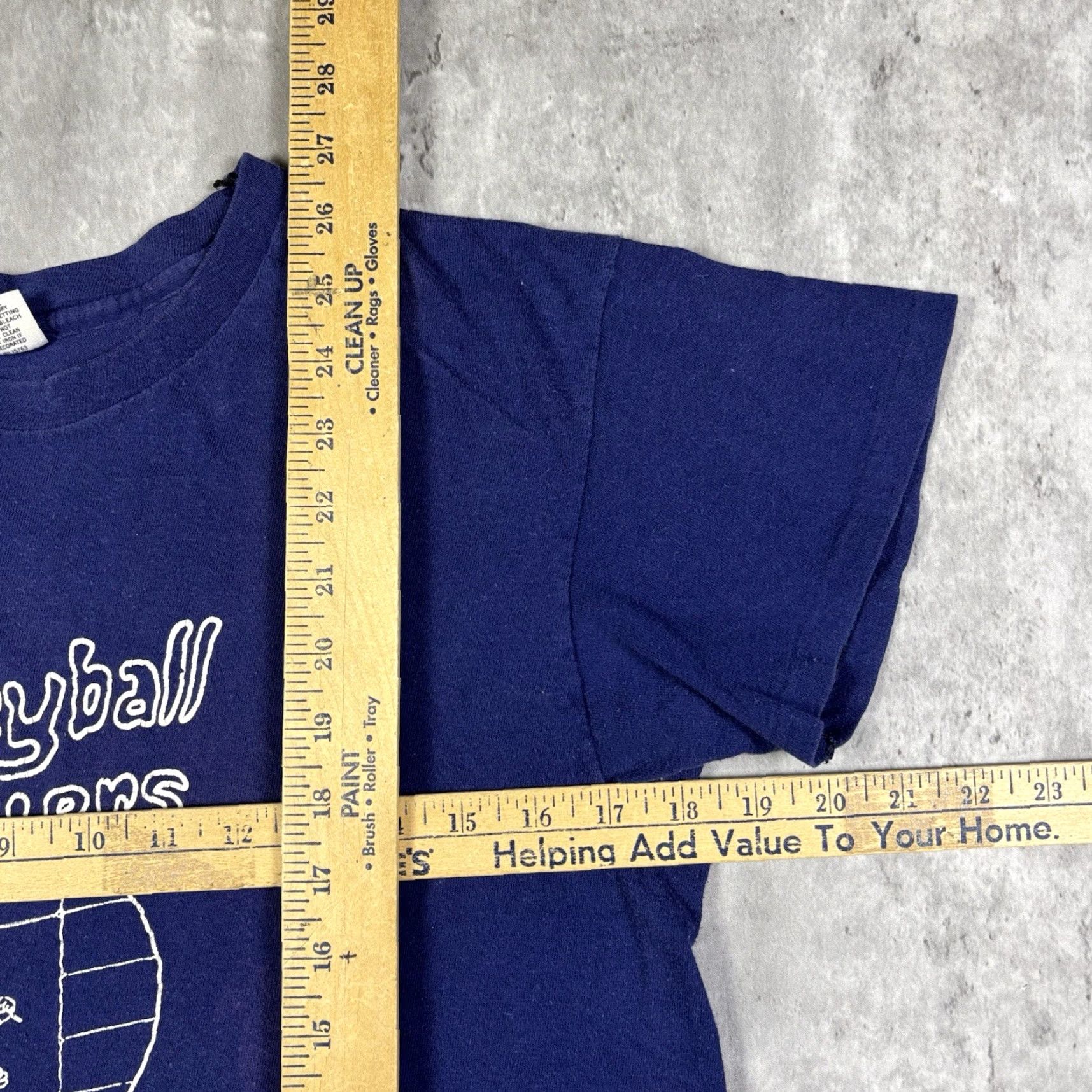 Hanes VINTAGE Penn State Volleyball T Shirt Hanes Mens L Blue 70s 80s 90s Graphic Print Crew Neck Short Sleeve Cotton Size US L / EU 52-54 / 3 - 7 Thumbnail