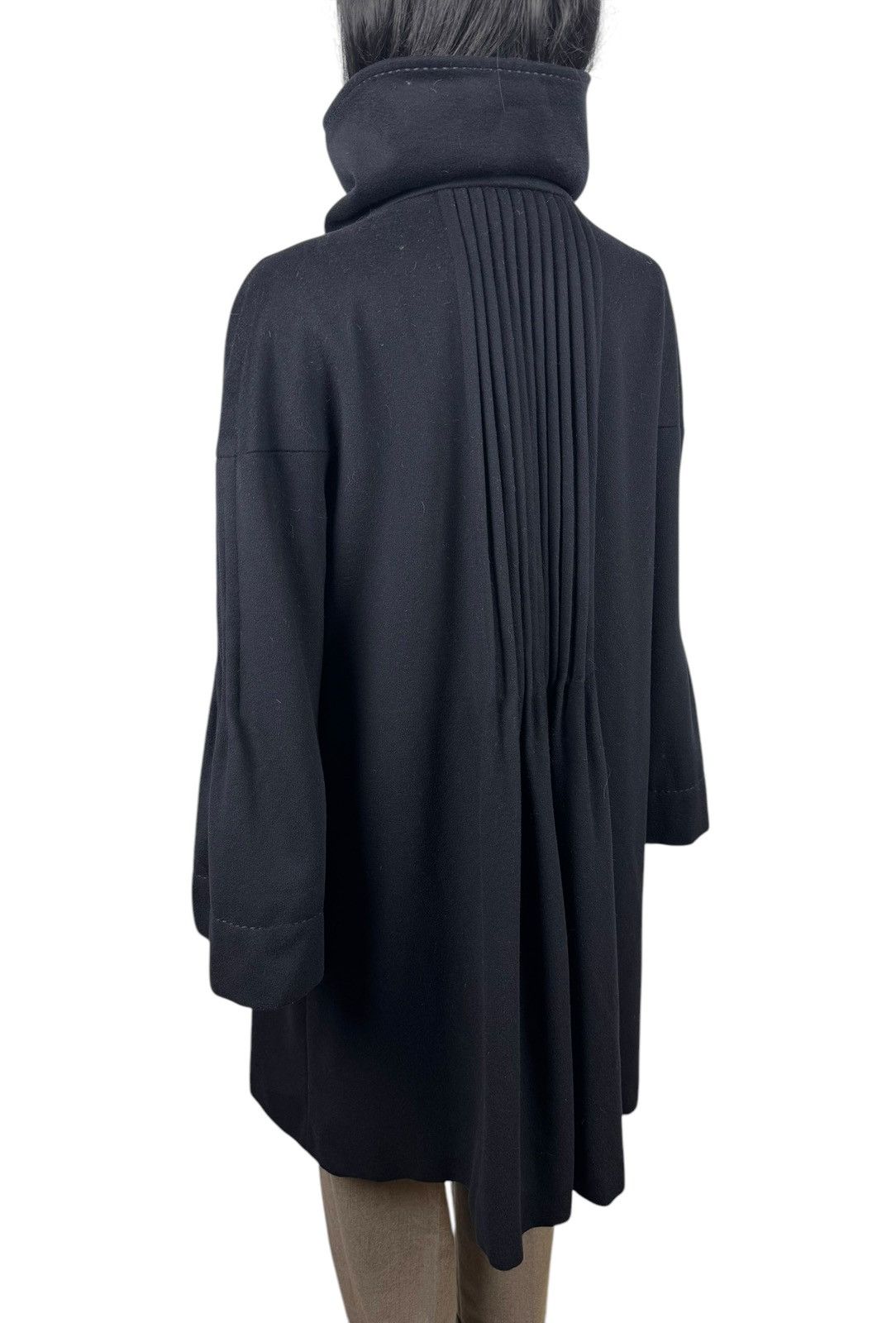 Sportmax Sportmax Virgin Wool Pleated Coat Mock Neck size IT46 US12 Size XL / US 12-14 / IT 48-50 - 8 Thumbnail