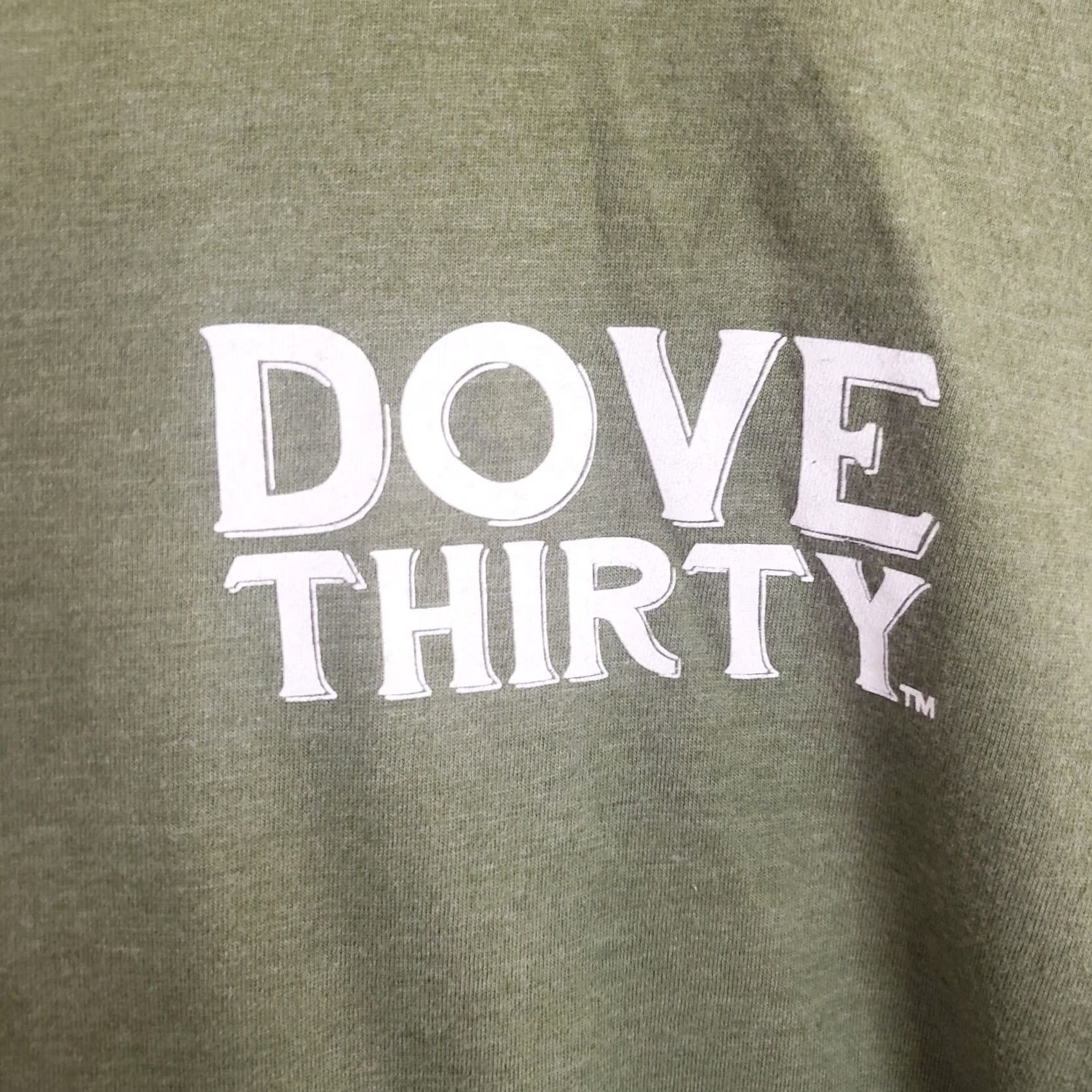 Vintage Dove 30 T-Shirt Logo Front & Back Green Short Sleeve Mens M Cotton Blend Jersey Graphic Tee Hunting Outdoor Shirt Size US M / EU 48-50 / 2 - 5 Thumbnail