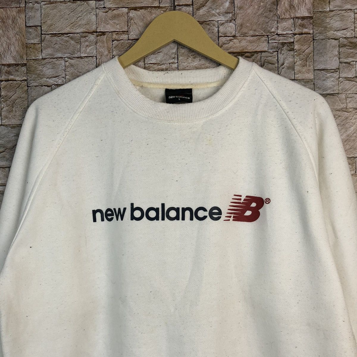 New Balance New Balance White Sweatshirt #A793 Size US M / EU 48-50 / 2 - 5 Thumbnail
