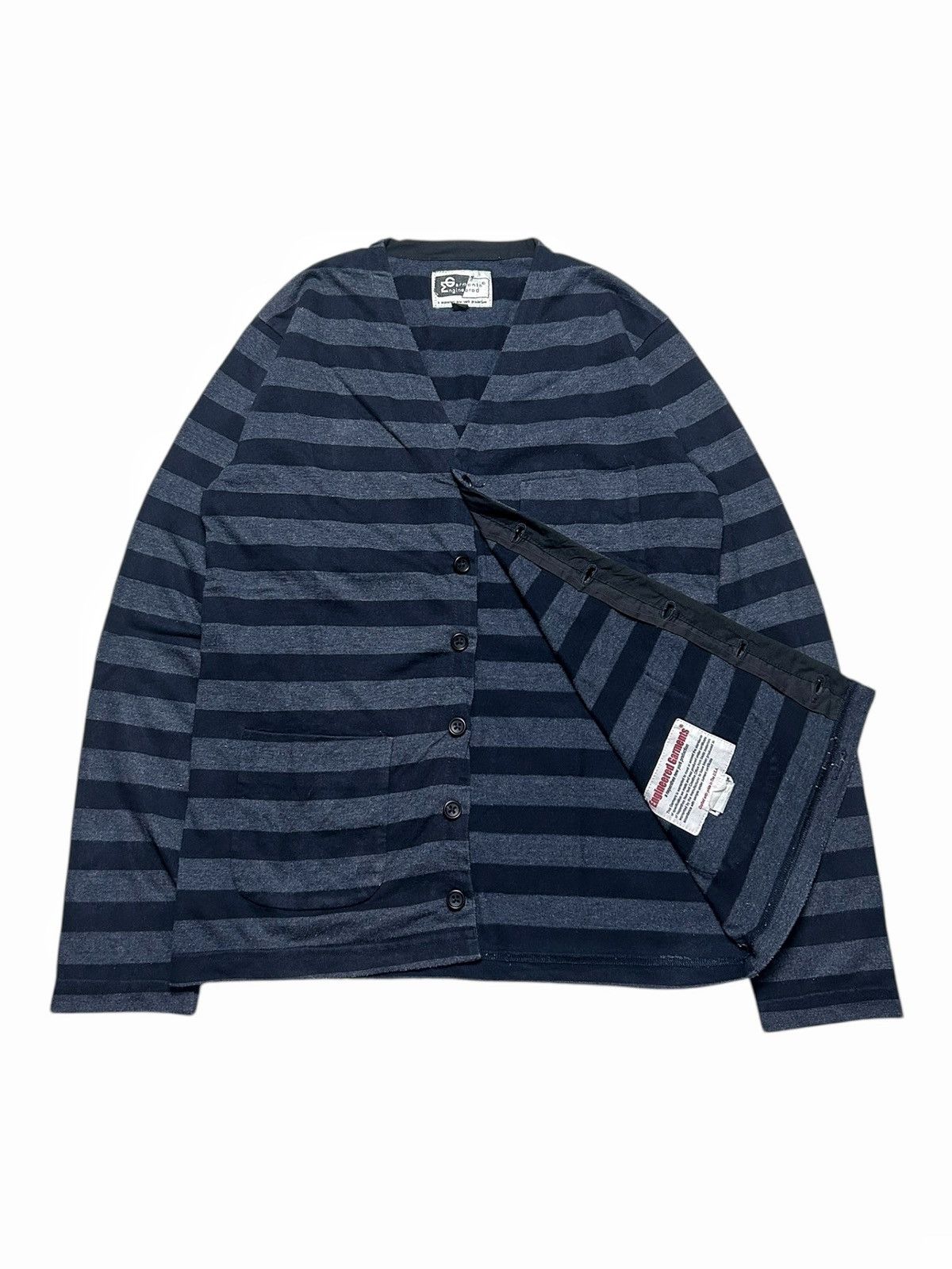 Engineered Garments × Nepenthes Engineered Garments Stripe Button Cardigan 3 Pocket Outer Size US XS / EU 42 / 0 - 4 Thumbnail