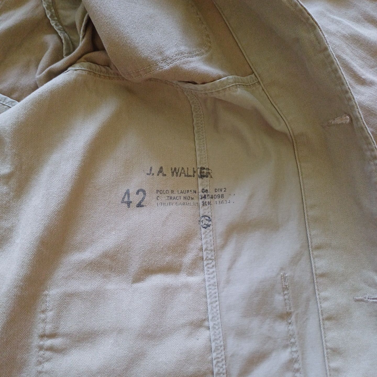 Polo Ralph Lauren Polo Ralph Lauren Blazer Jacket Coat Beige Patchwork Vintage Size 40L - 8 Thumbnail