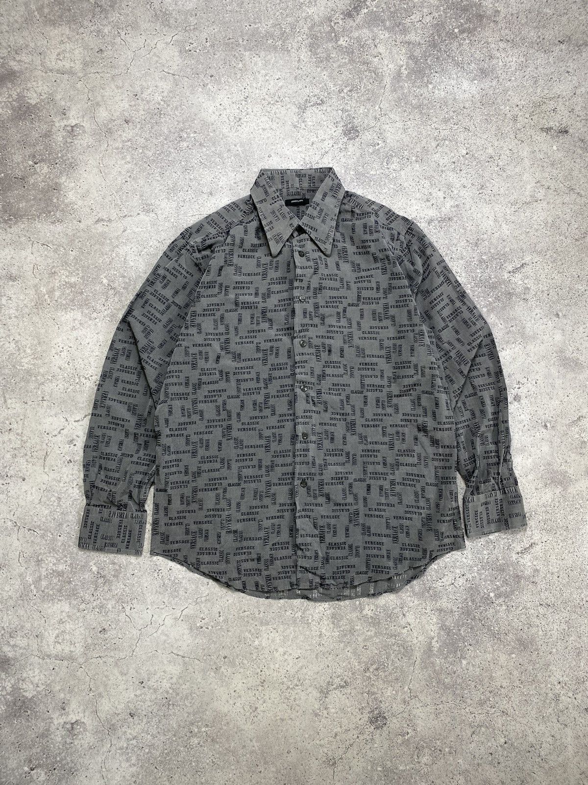 Versace Classic Vintage Monogram Multi Logo Shirt