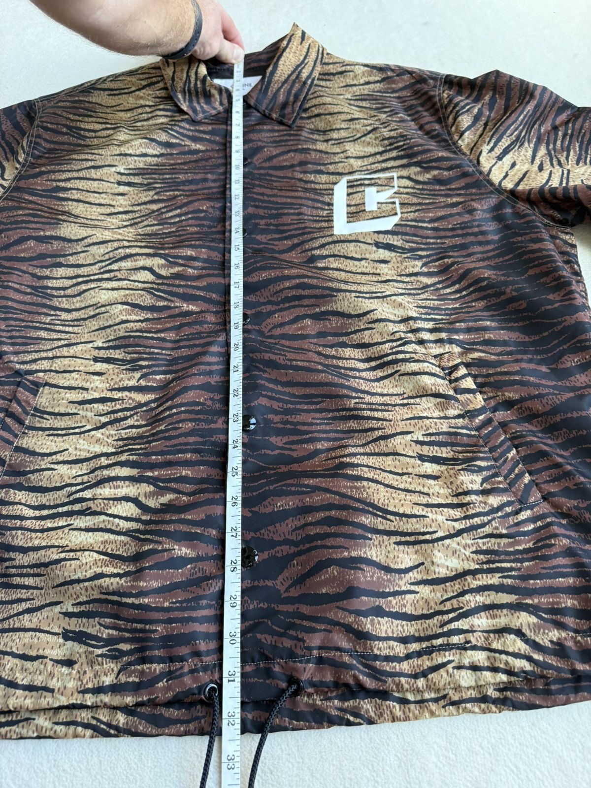 Celine $1.9k Celine tiger animal logo print coach jacket L XL Hedi Size US L / EU 52-54 / 3 - 6 Thumbnail