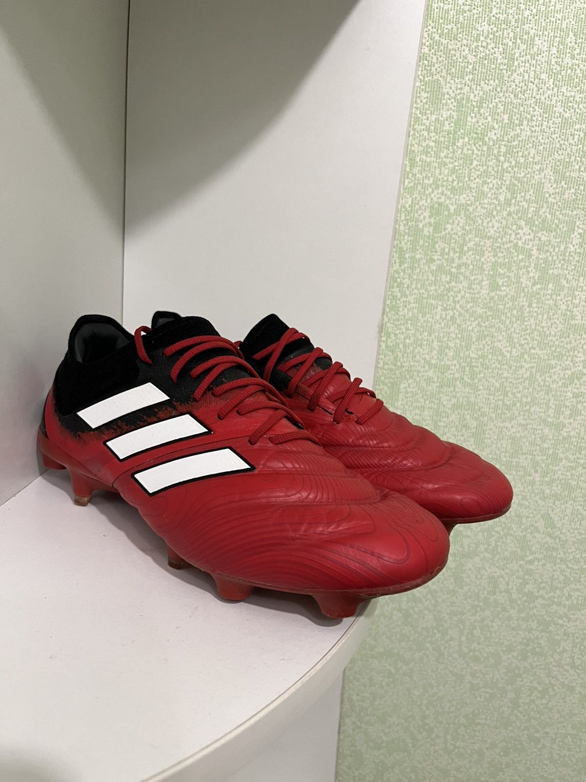 Adidas Adidas COPA 19.1 SG Soft Ground Football Boots Black/Red Size US 7 / EU 40 - 2 Thumbnail