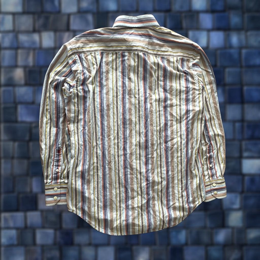 Robert Graham Robert Graham Striped Shirt Mens Medium Long Sleeve Button-Up Embroidered Colorful Casual Formal Size US M / EU 48-50 / 2 - 1 Thumbnail