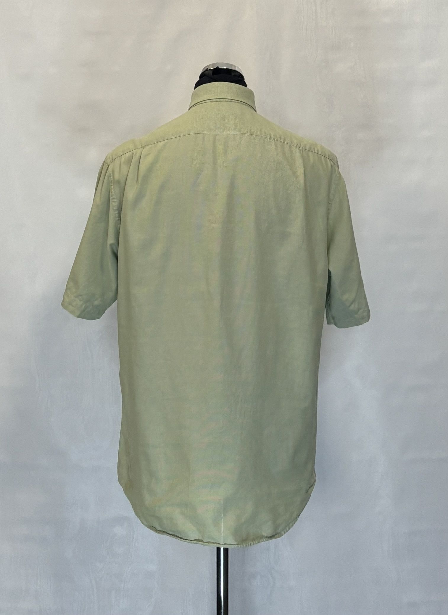 Yves Saint Laurent Yves Saint Laurent Green shirt vintage size 39 Size US L / EU 52-54 / 3 - 2 Thumbnail