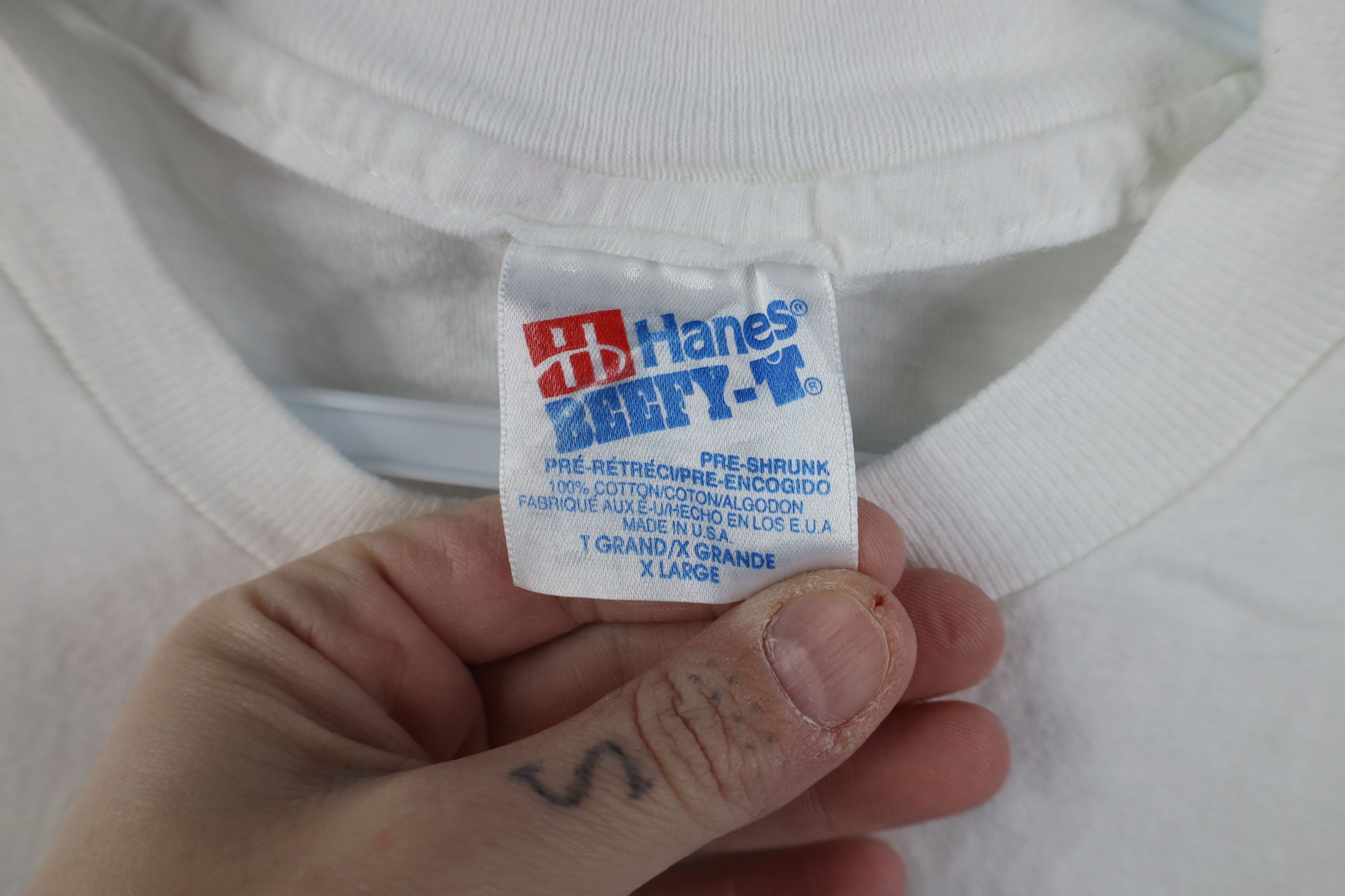 Vintage Vintage 90s Clarithromycin Short Sleeve T-Shirt White USA Size US XL / EU 56 / 4 - 6 Thumbnail