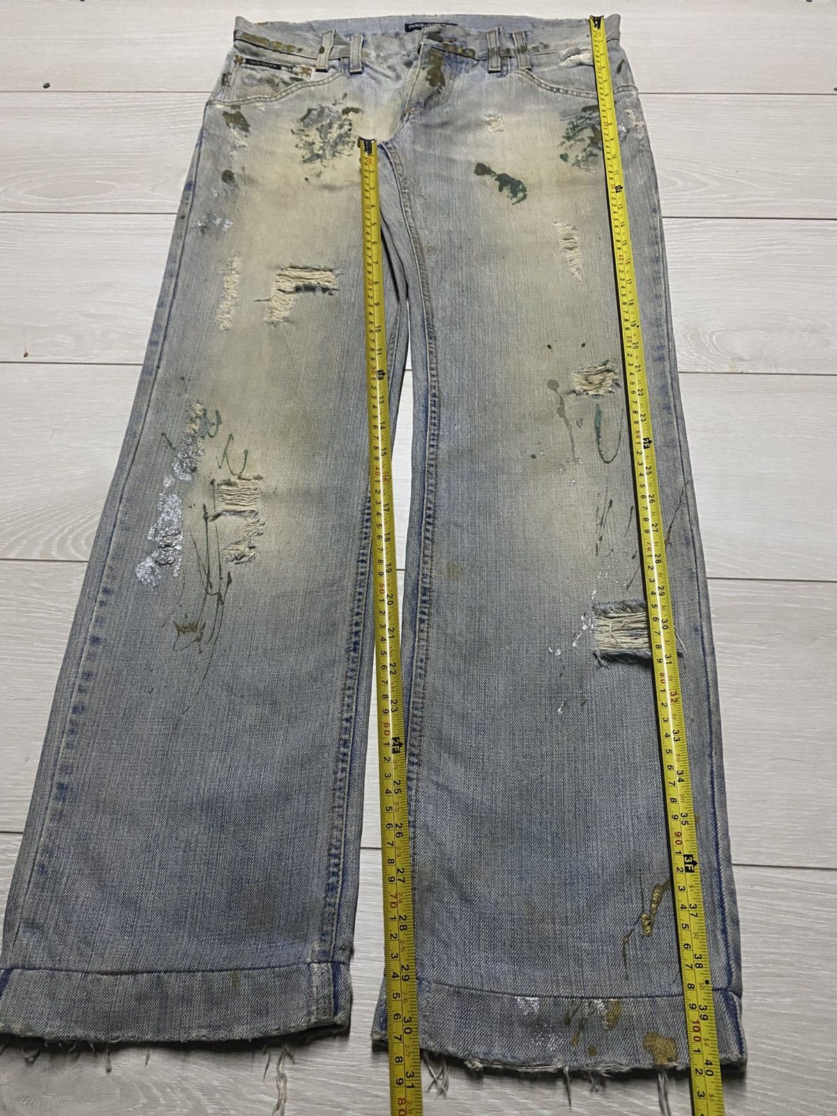 Dolce & Gabbana Dolce & Gabbana Mud Wash Paints Splatter Distressed Jeans Size US 34 / EU 50 - 21 Thumbnail