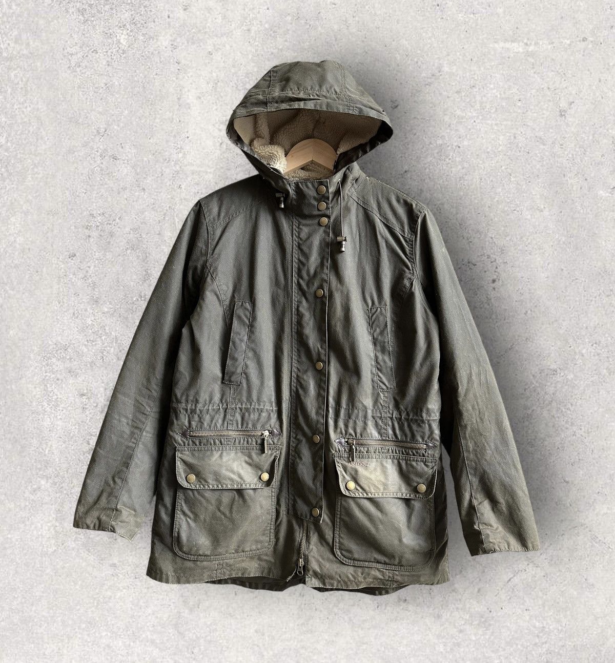 Barbour BARBOUR Womens Kelsall Waxed Parka Jacket Grailed