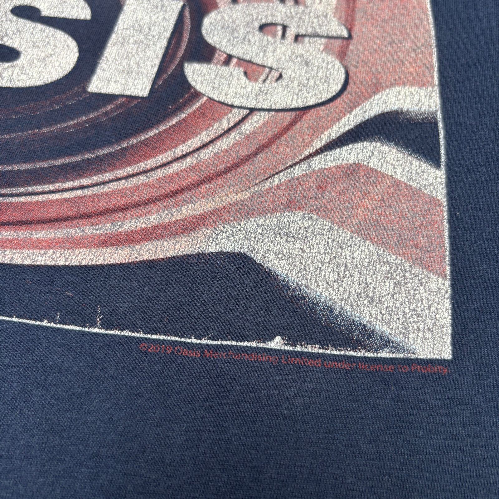 Other Oasis Union Jack Swirl Logo Shirt Men's 25x27 Noel Gallagher Size US XL / EU 56 / 4 - 3 Thumbnail