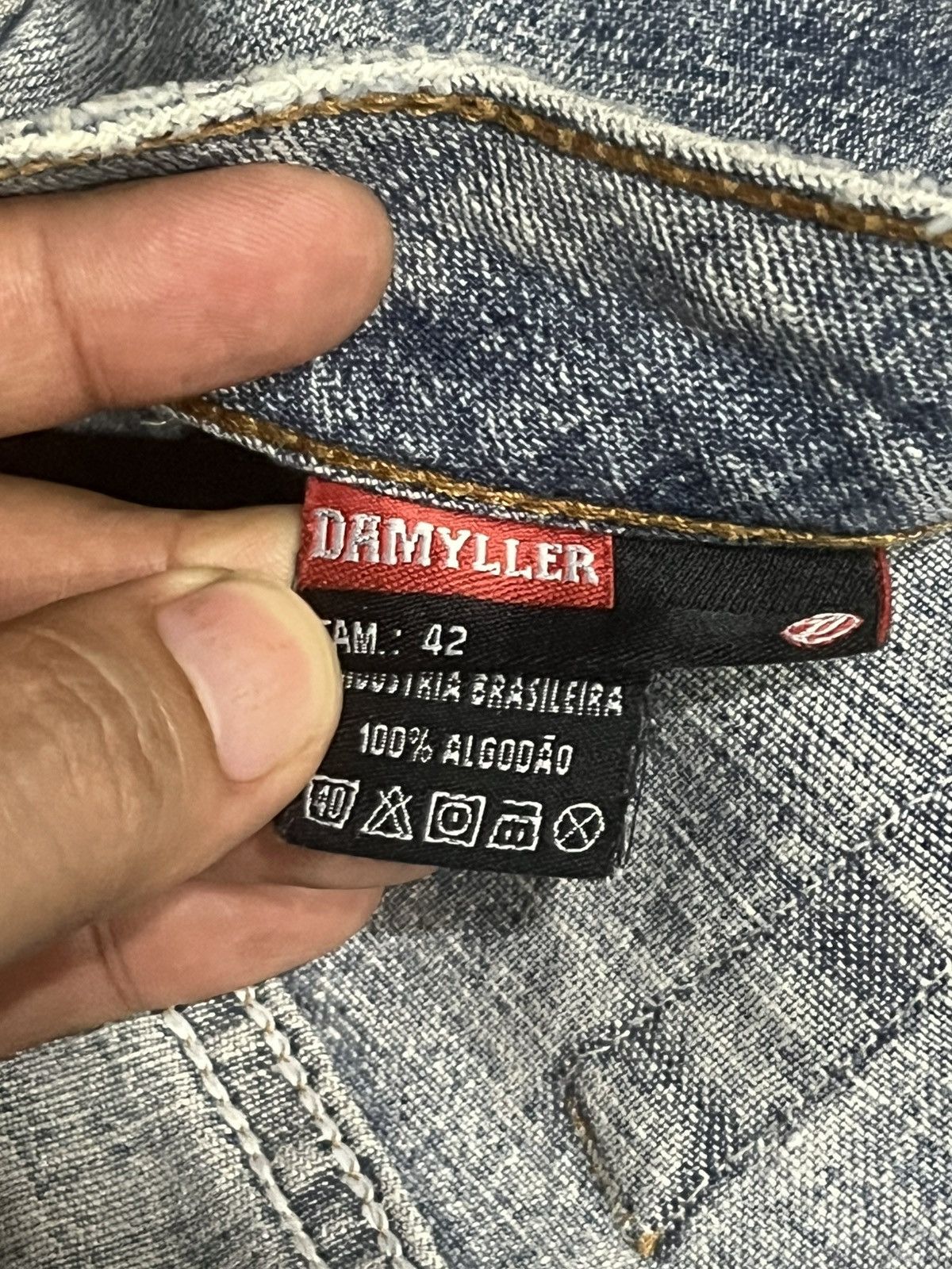 5351 POUR LES HOMMES ⚡️Sick⚡️Damyller Mud Max Inspired Super Bellbottom Flare Jean Size US 31 - 15 Thumbnail