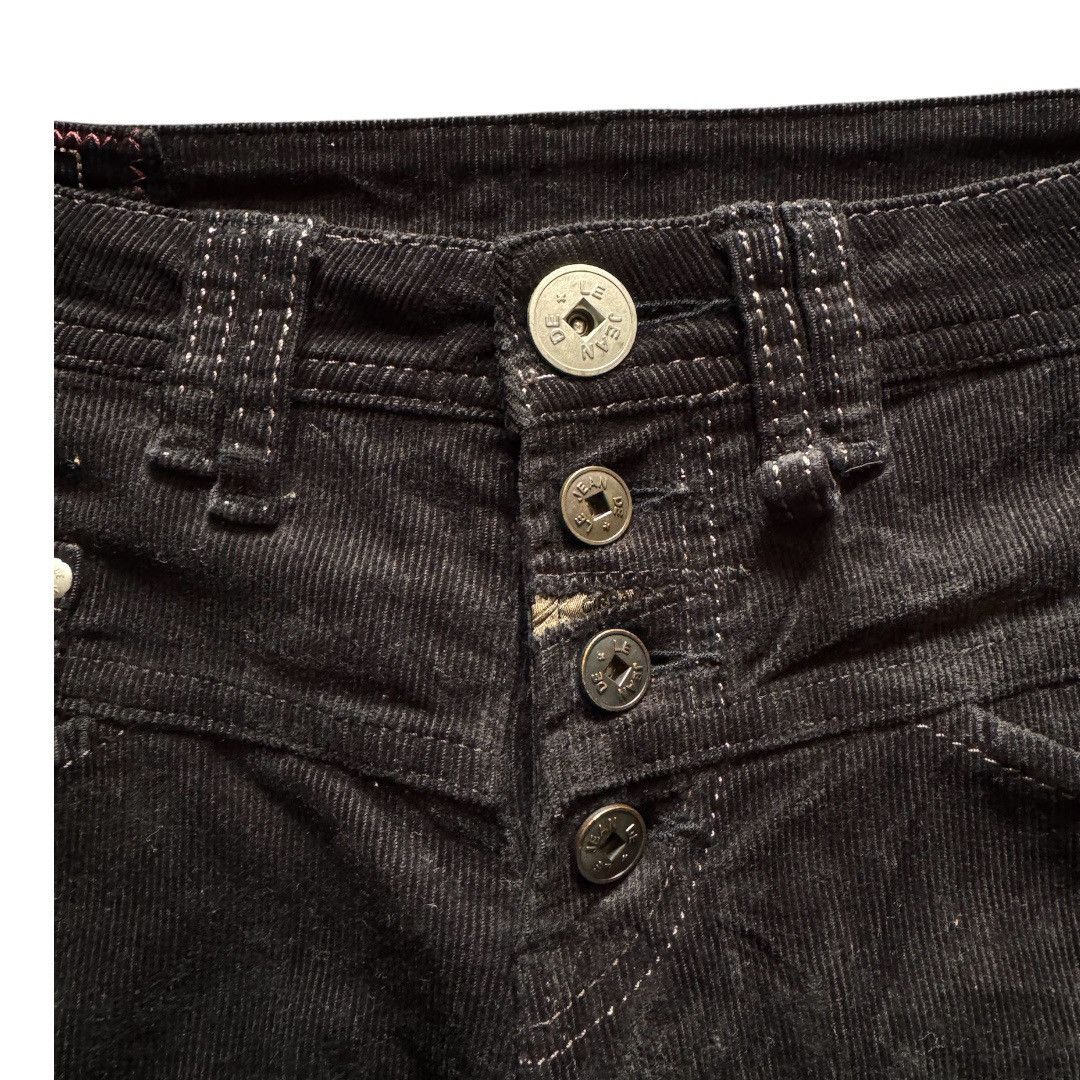 Marithe + Francois Girbaud Marithe Francois Girbaud Black Mad Flare Corduroy Pants Size US 31 - 4 Thumbnail