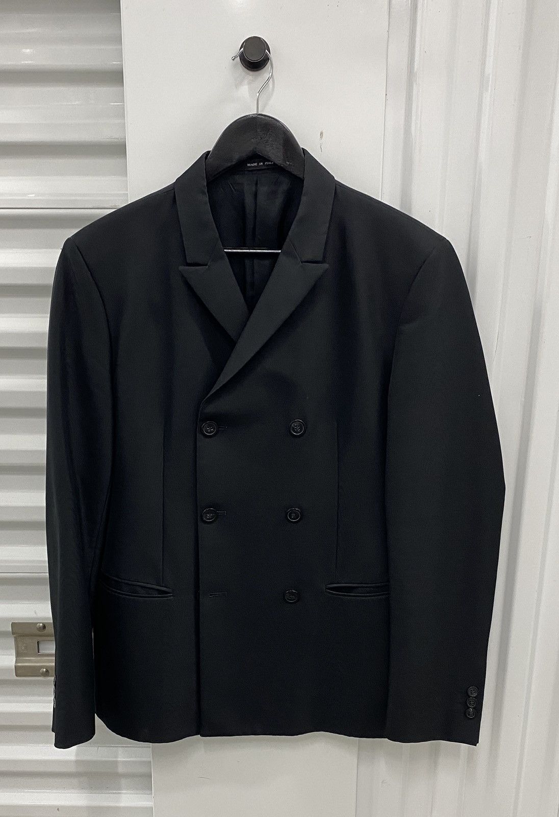 Emporio Armani Emporio Armani Virgin Wool Double-breasted Blazer Size 40R - 1 Thumbnail