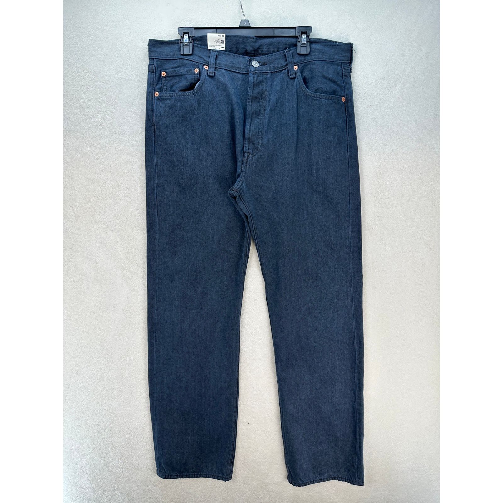 Levi's LEVI'S 501 VINTAGE STYLE MEN'S 36X32 DARK WASH STRAIGHT LEG Size US 36 / EU 52 - 1 Thumbnail