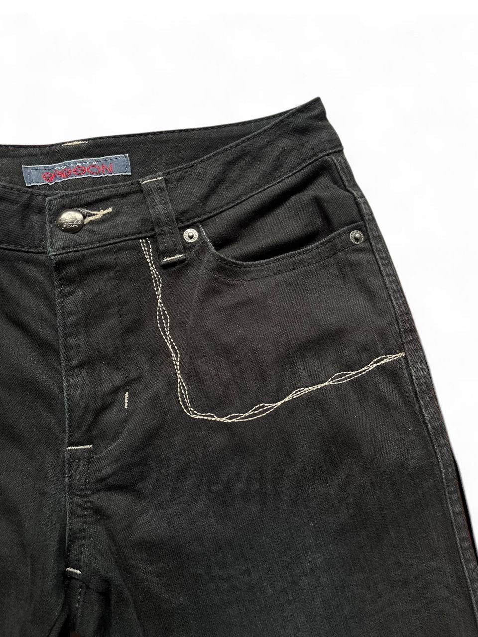 Tornado Mart Flare Jeans LaLa Sasson Embroided black slack jeans bootcut Size US 28 / EU 44 - 5 Thumbnail