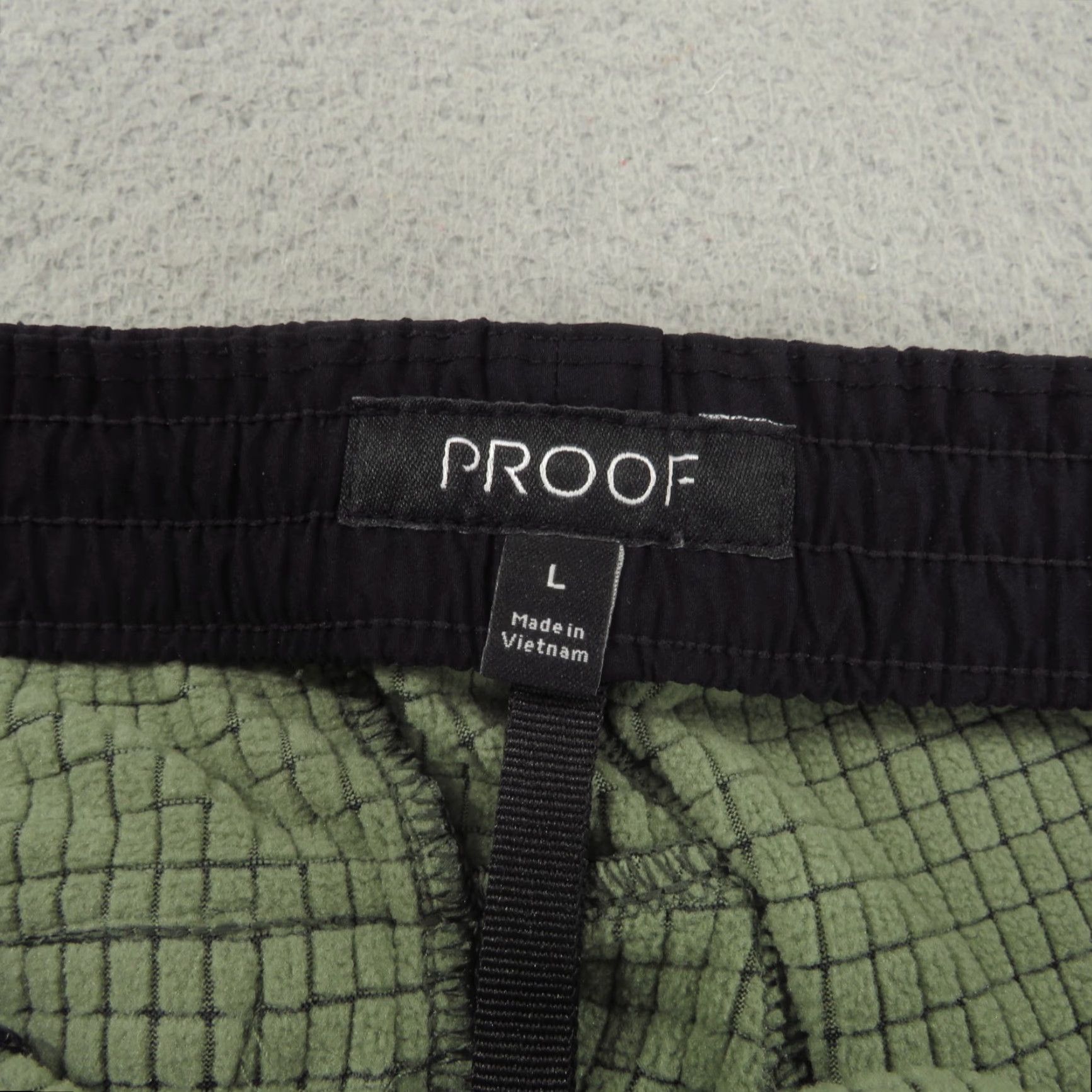 Vintage Proof Pants Mens Large Green Black Grid Fleece Jogger Thermal Ripstop Huckberry Size US 33 - 7 Thumbnail