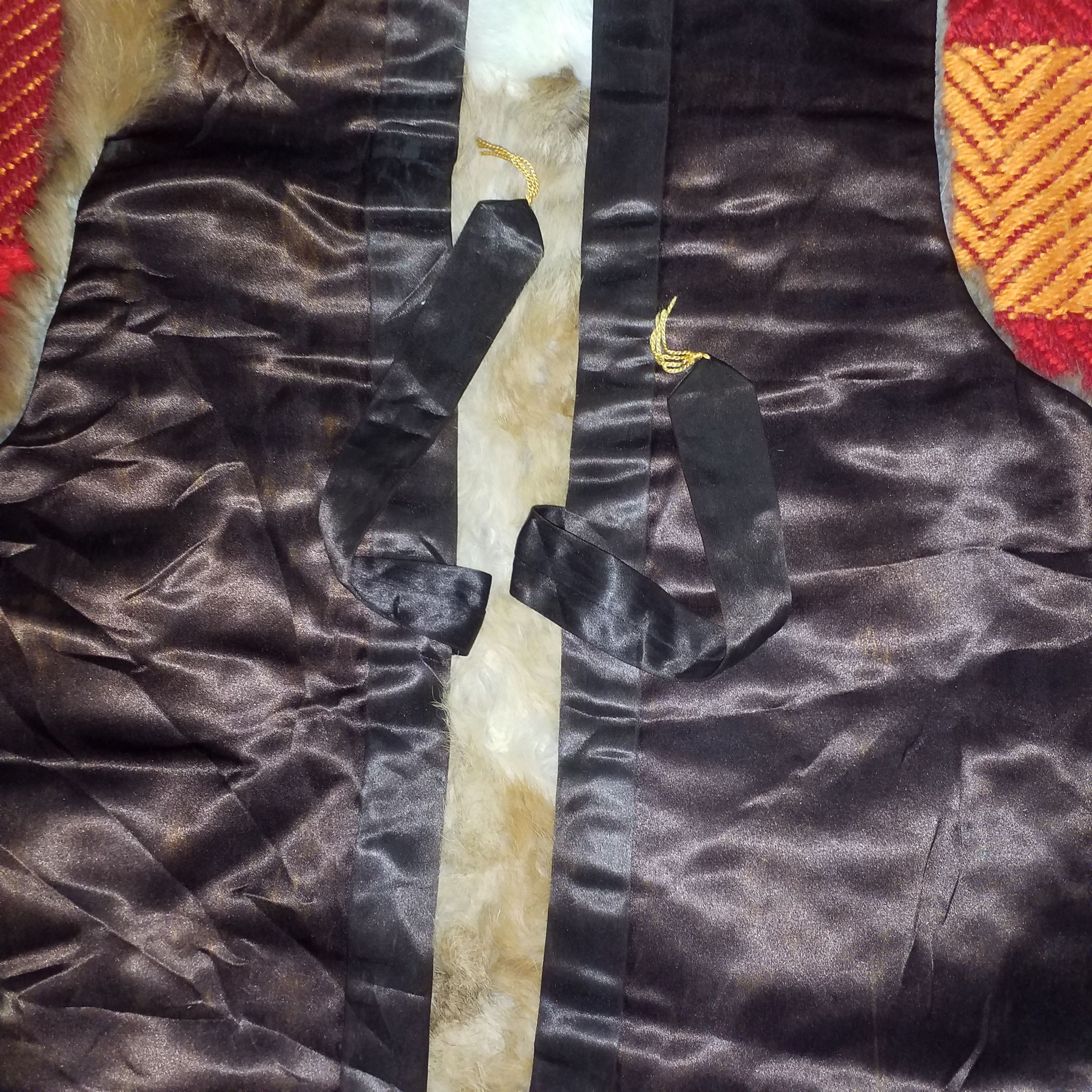 Other FUR BLAZER SATIN AUTHENTIC LEATHER Size US S / EU 44-46 / 1 - 6 Thumbnail