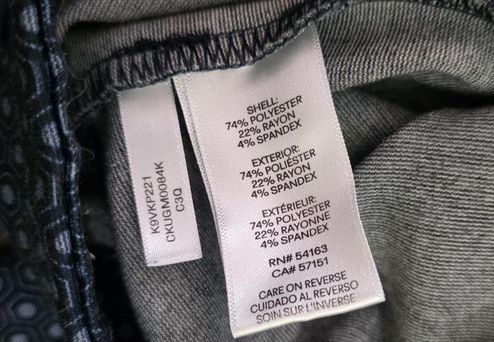 Calvin Klein Calvin Klein Navy Patterned Straight Leg Pants Size Small Size 28" / US 6 / IT 42 - 5 Thumbnail