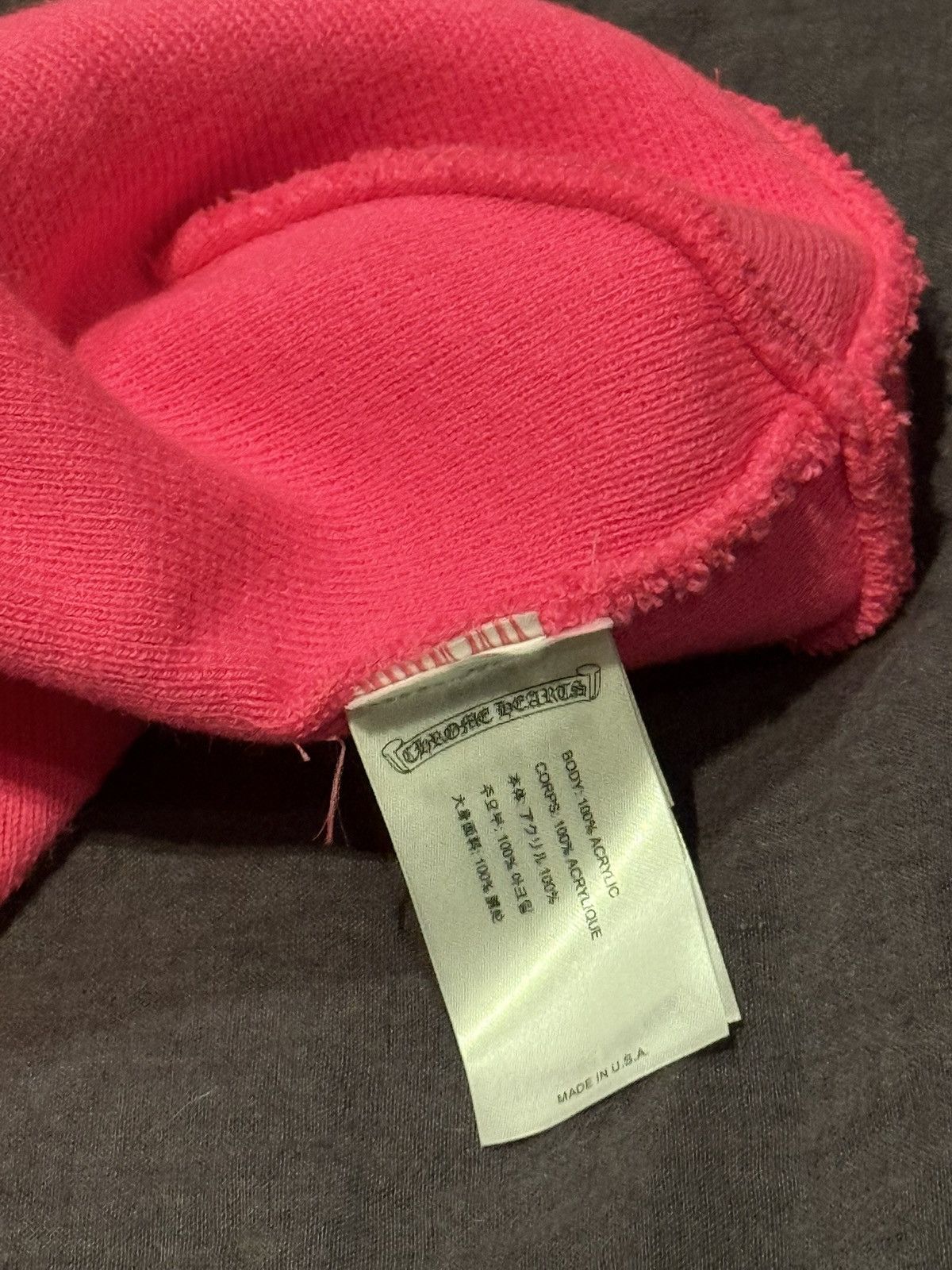 Chrome Hearts Chrome Hearts Pink Beanie Size ONE SIZE - 3 Thumbnail