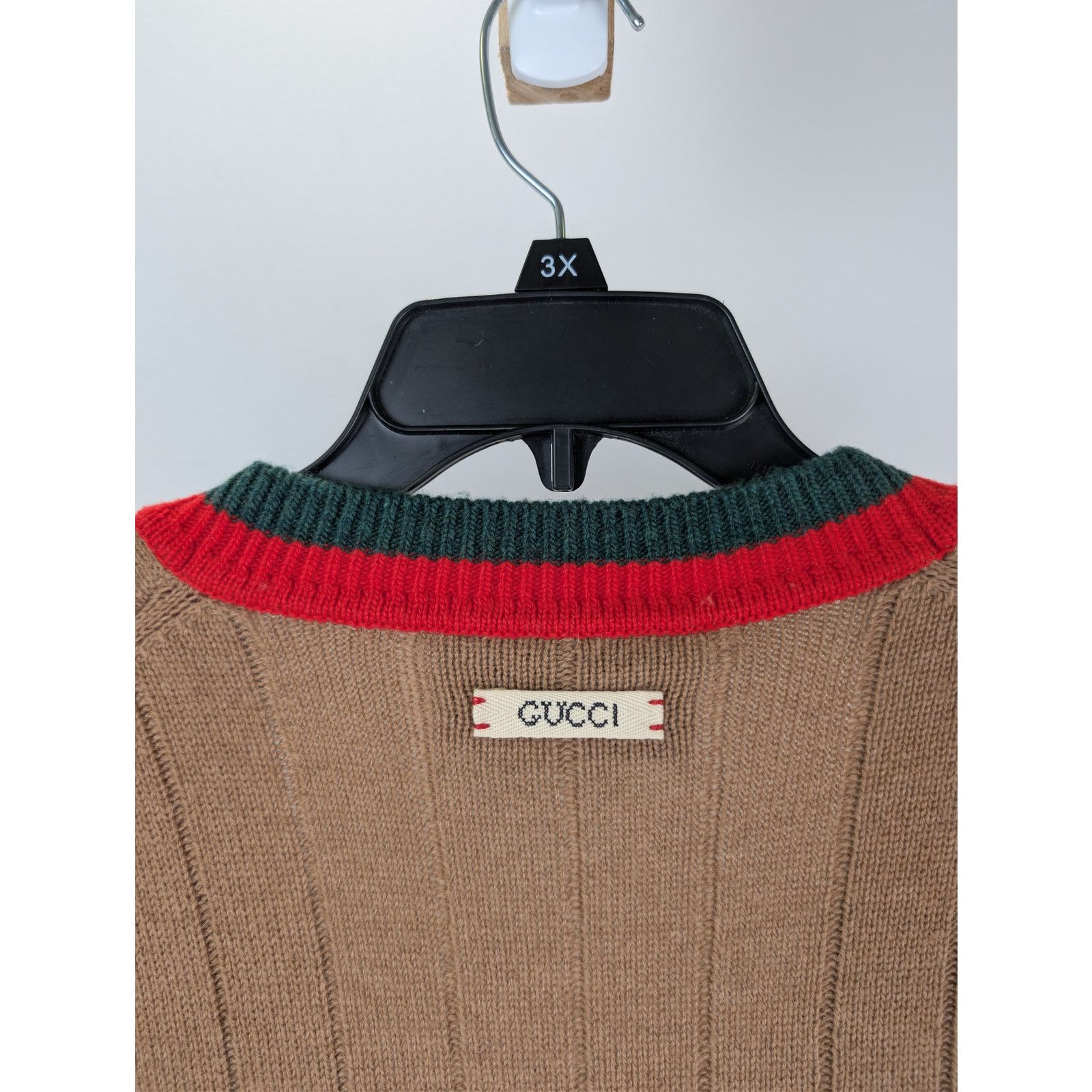 Gucci o1rshd1 Fine Camel Long Sleeve Cardigan Sweater Camel/Brown Size US XL / EU 56 / 4 - 12 Thumbnail