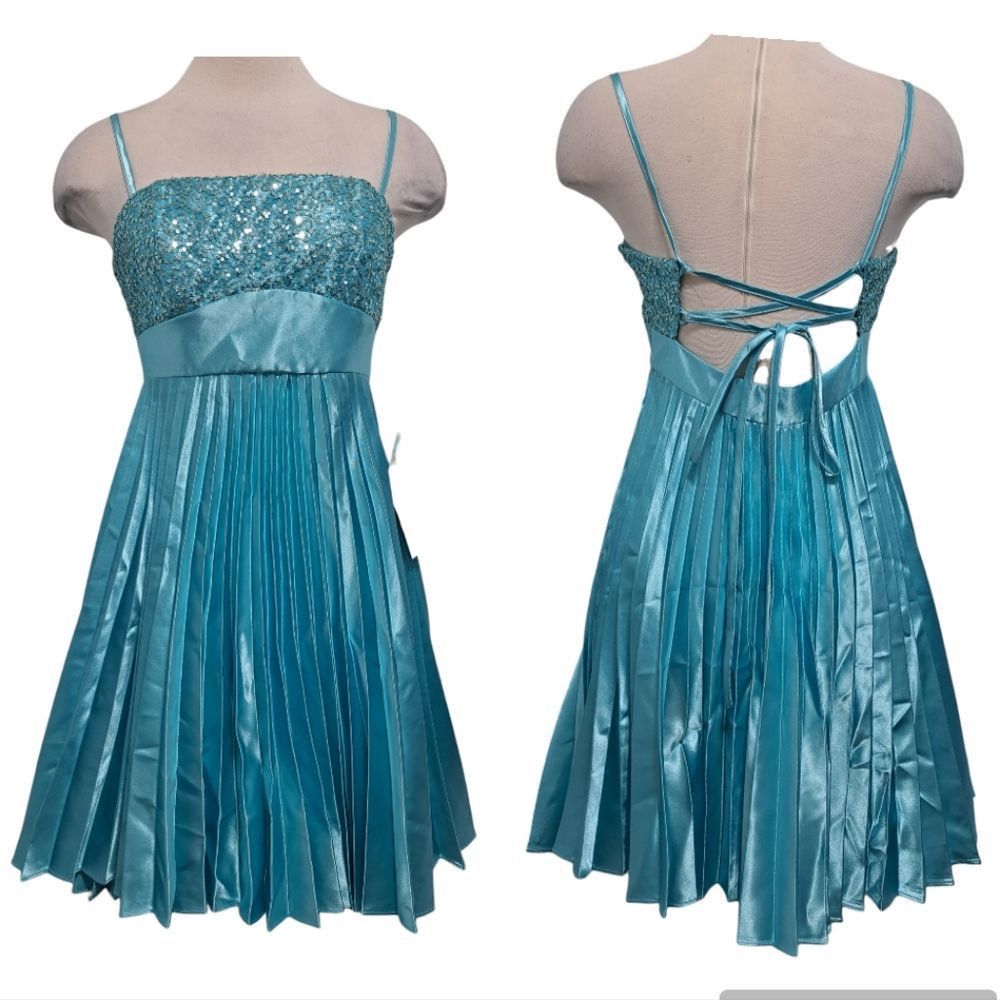 Other Vintage Jessica McClintock For Gunne Sax Pleated Sequins Coc Size M / US 6-8 / IT 42-44 - 2 Thumbnail