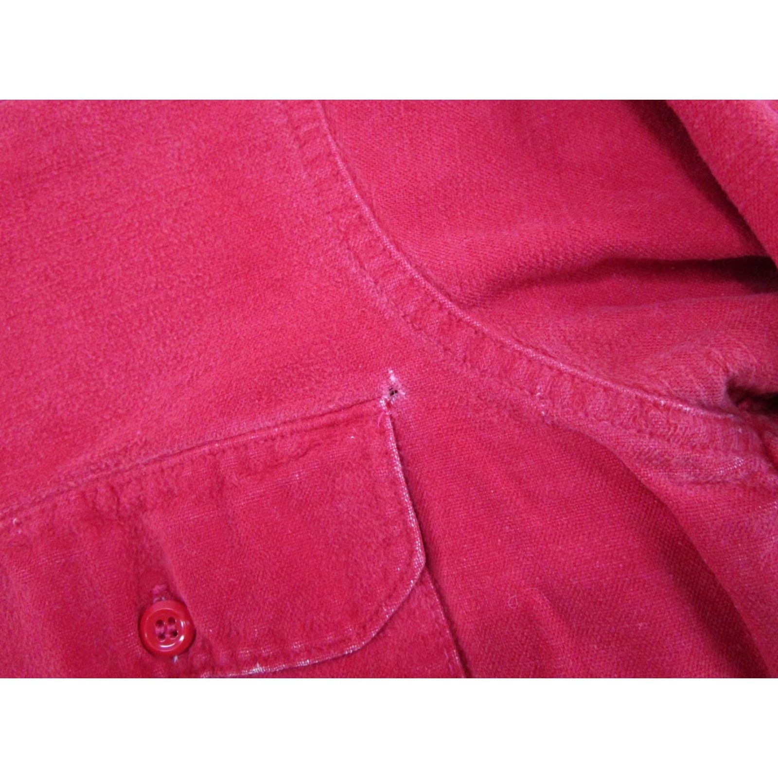 Vintage VINTAGE Woolrich Shirt Mens 16 Red Button Up Flannel Heavyweight 90s 60s 70s Retro USA Casual Winter Fall Spring Mens Size US L / EU 52-54 / 3 - 6 Thumbnail